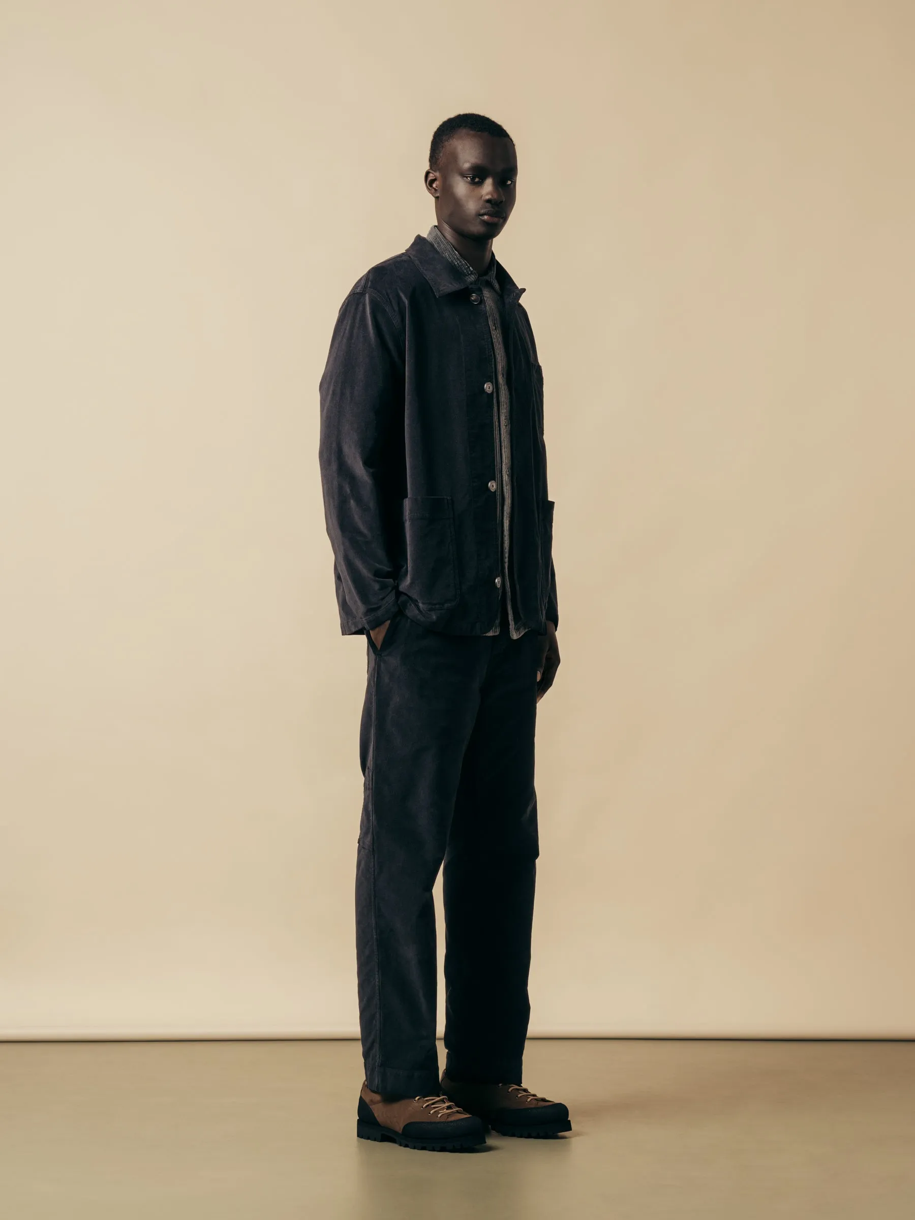 Huntly Jacket in Ink Black Moleskin sold by Kestin product image thumbnail 3