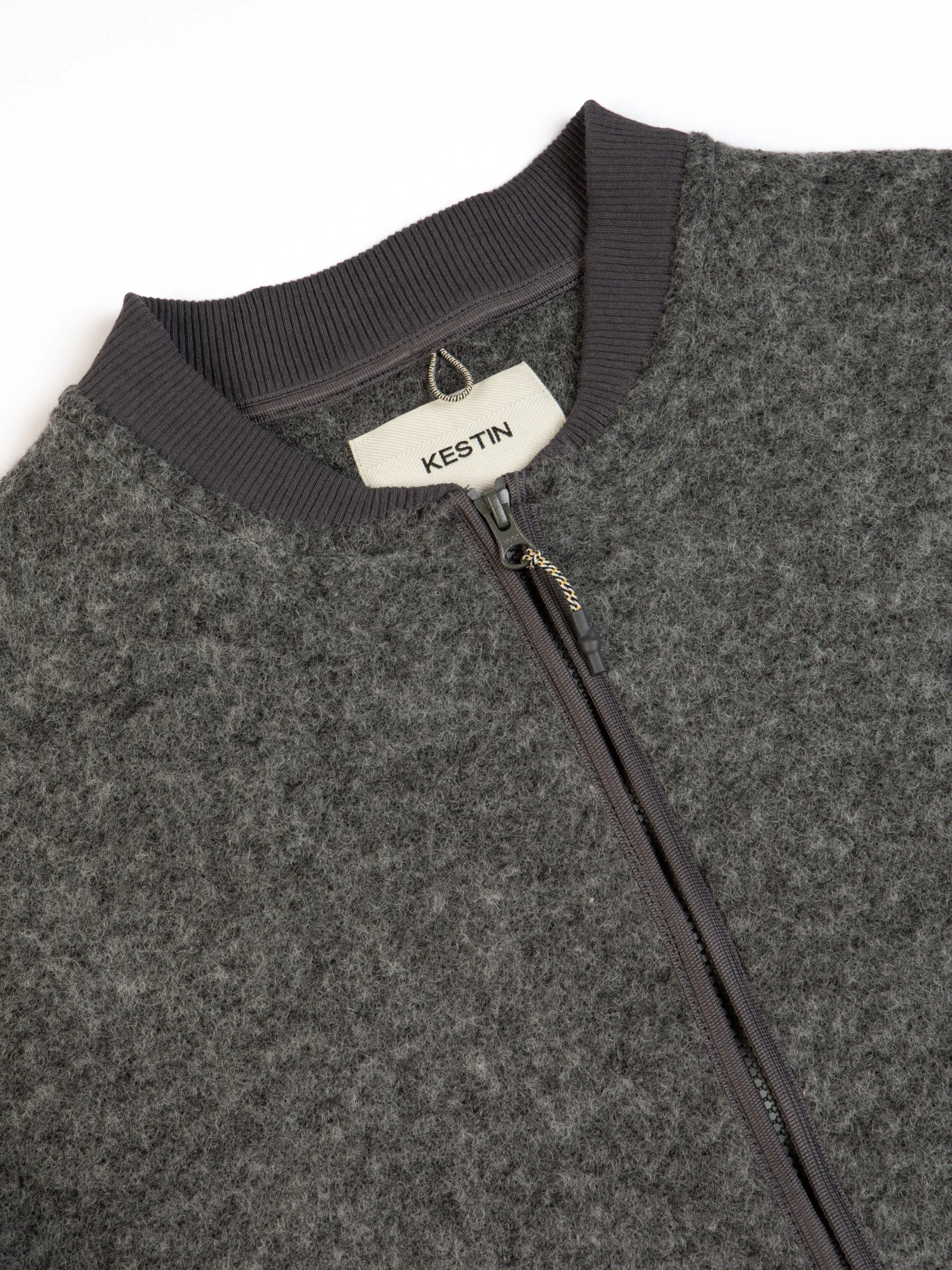 Dreghorn Fleece In Grey Italian Wool sold by Kestin product image thumbnail 5