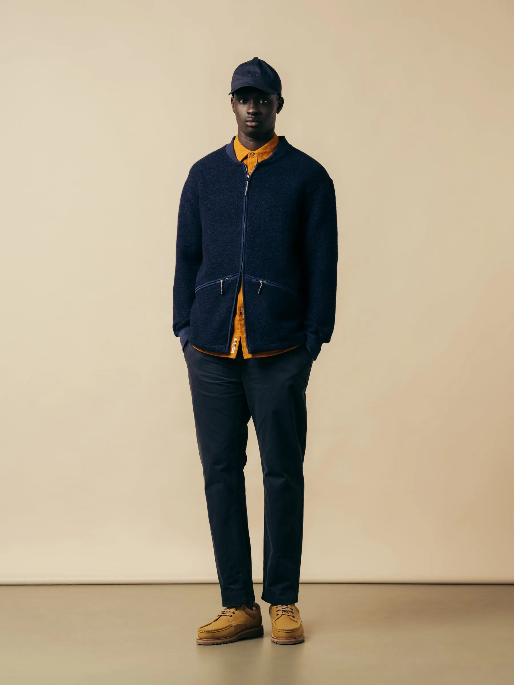 Dreghorn Fleece In Midnight Blue Italian Wool sold by Kestin product image thumbnail 5