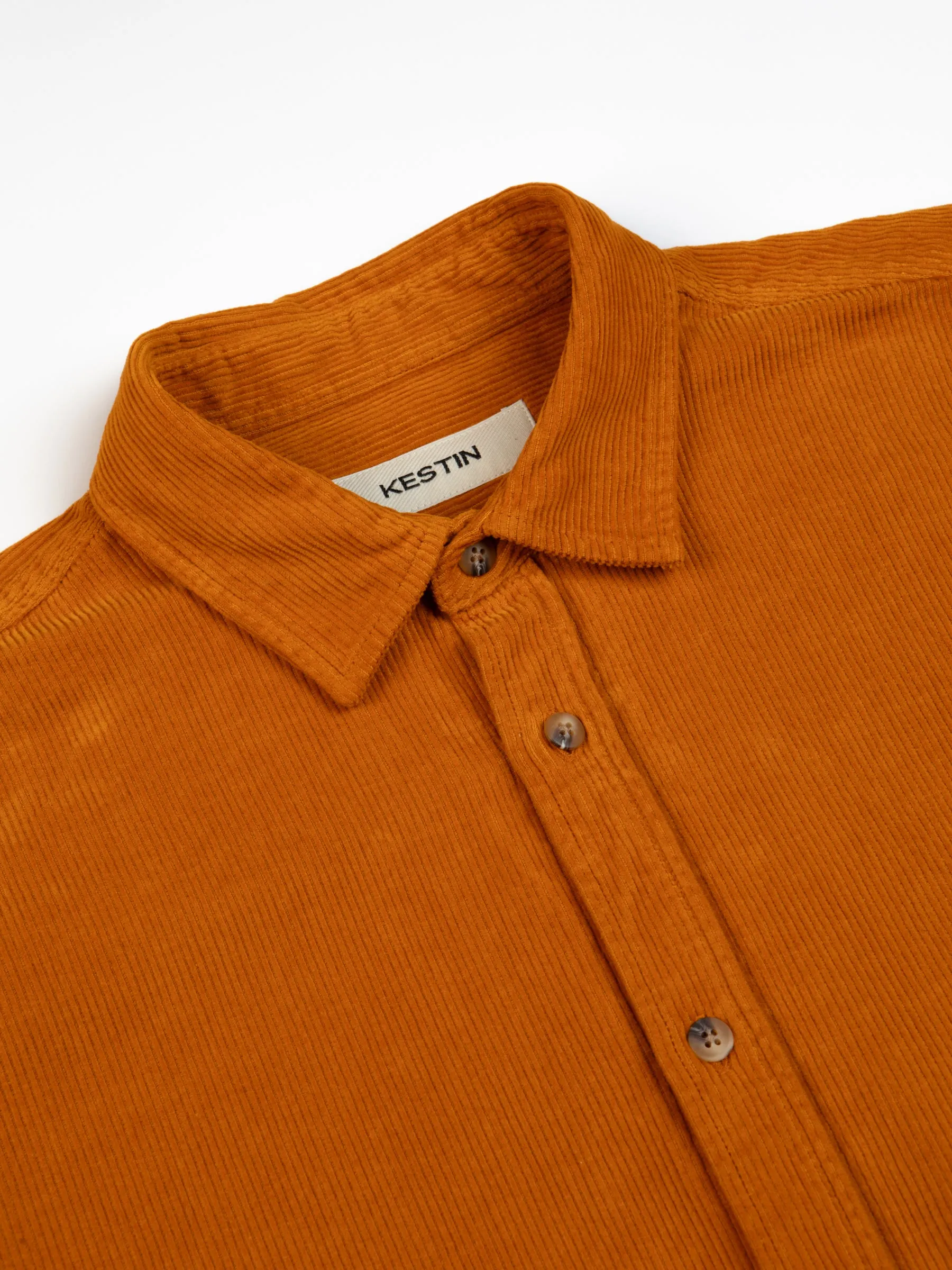 Dirleton Shirt In Saffron 12W Cotton Corduroy sold by Kestin product image thumbnail 5