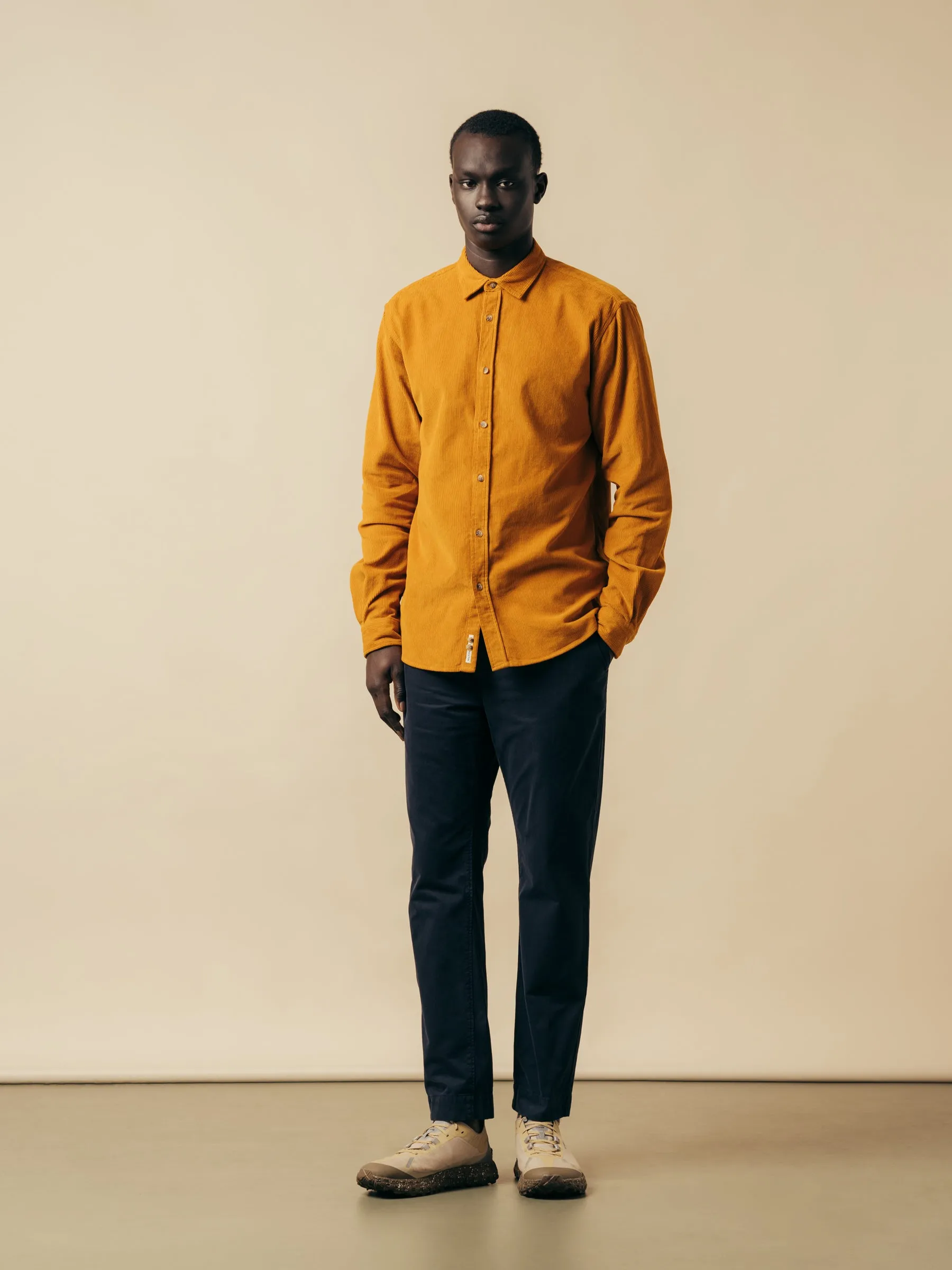 Dirleton Shirt In Saffron 12W Cotton Corduroy sold by Kestin product image thumbnail 2