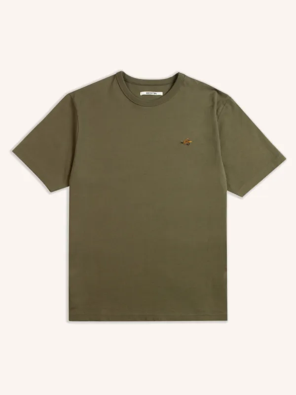 Cargill T-Shirt In Olive Cotton Jersey sold by Kestin