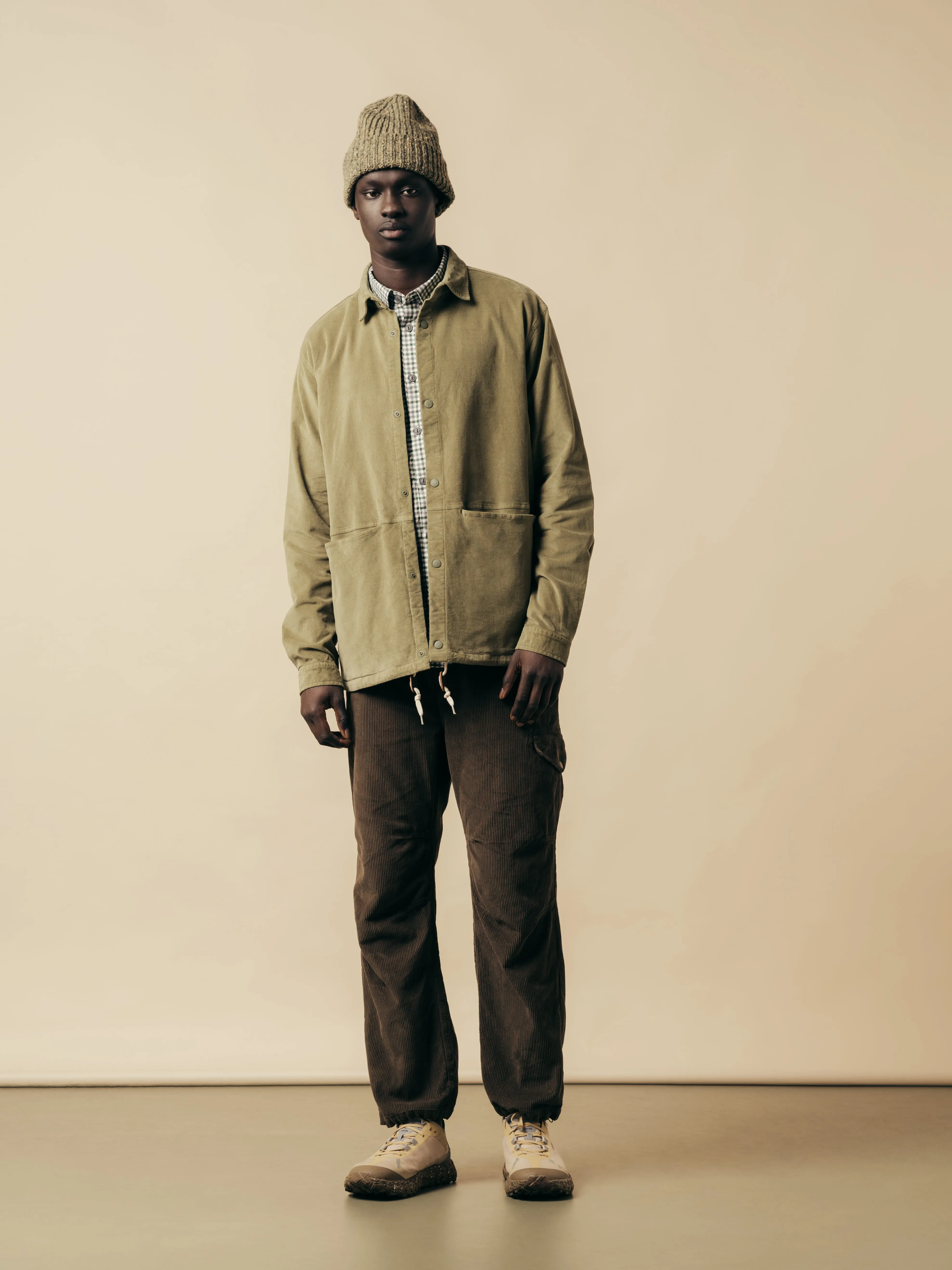 Armadale Coach Jacket in Light Military Moleskin sold by Kestin product image thumbnail 2