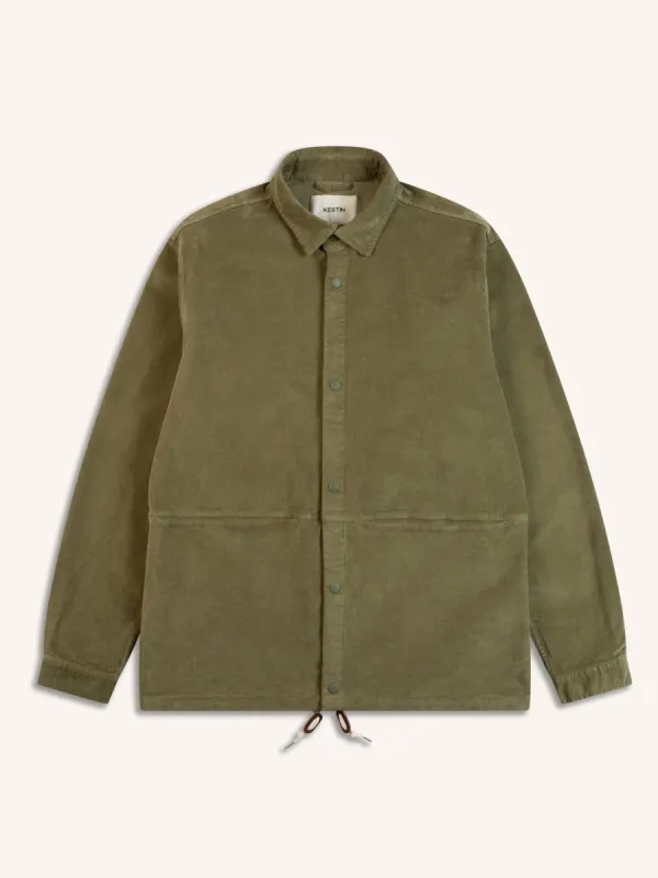 Armadale Coach Jacket in Light Military Moleskin sold by Kestin