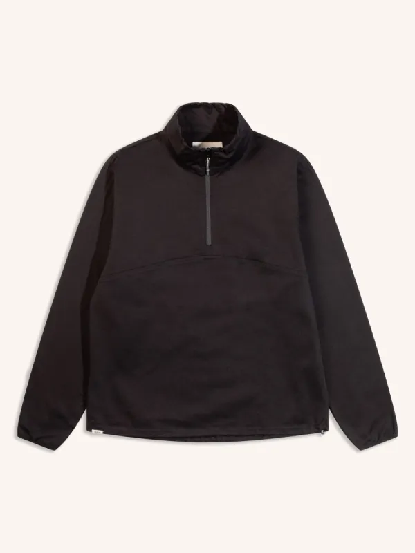 Aberfeldy Windbreaker in Black Stretch Twill sold by Kestin