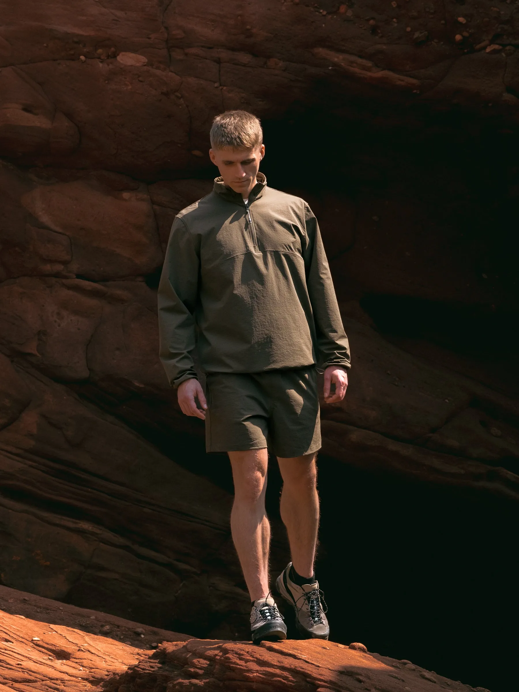Edra Active Shorts In Olive CORDURA® Stretch Ripstop sold by Kestin product image thumbnail 5