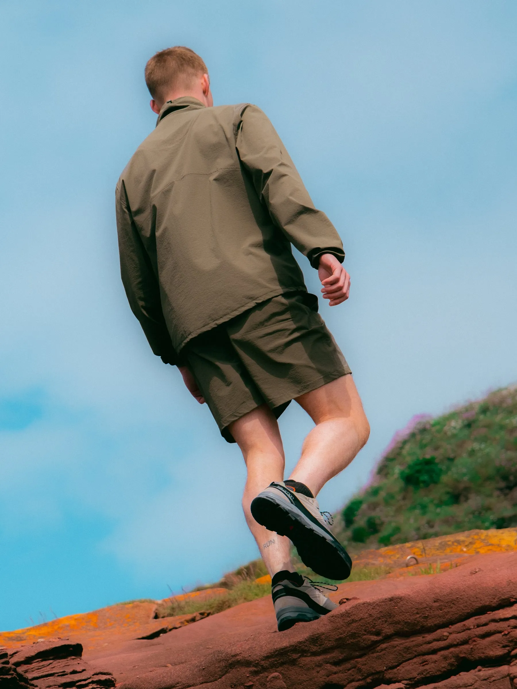 Edra Active Shorts In Olive CORDURA® Stretch Ripstop sold by Kestin product image thumbnail 4