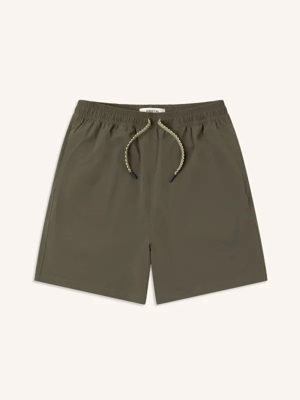 Edra Active Shorts In Olive CORDURA® Stretch Ripstop made by Kestin