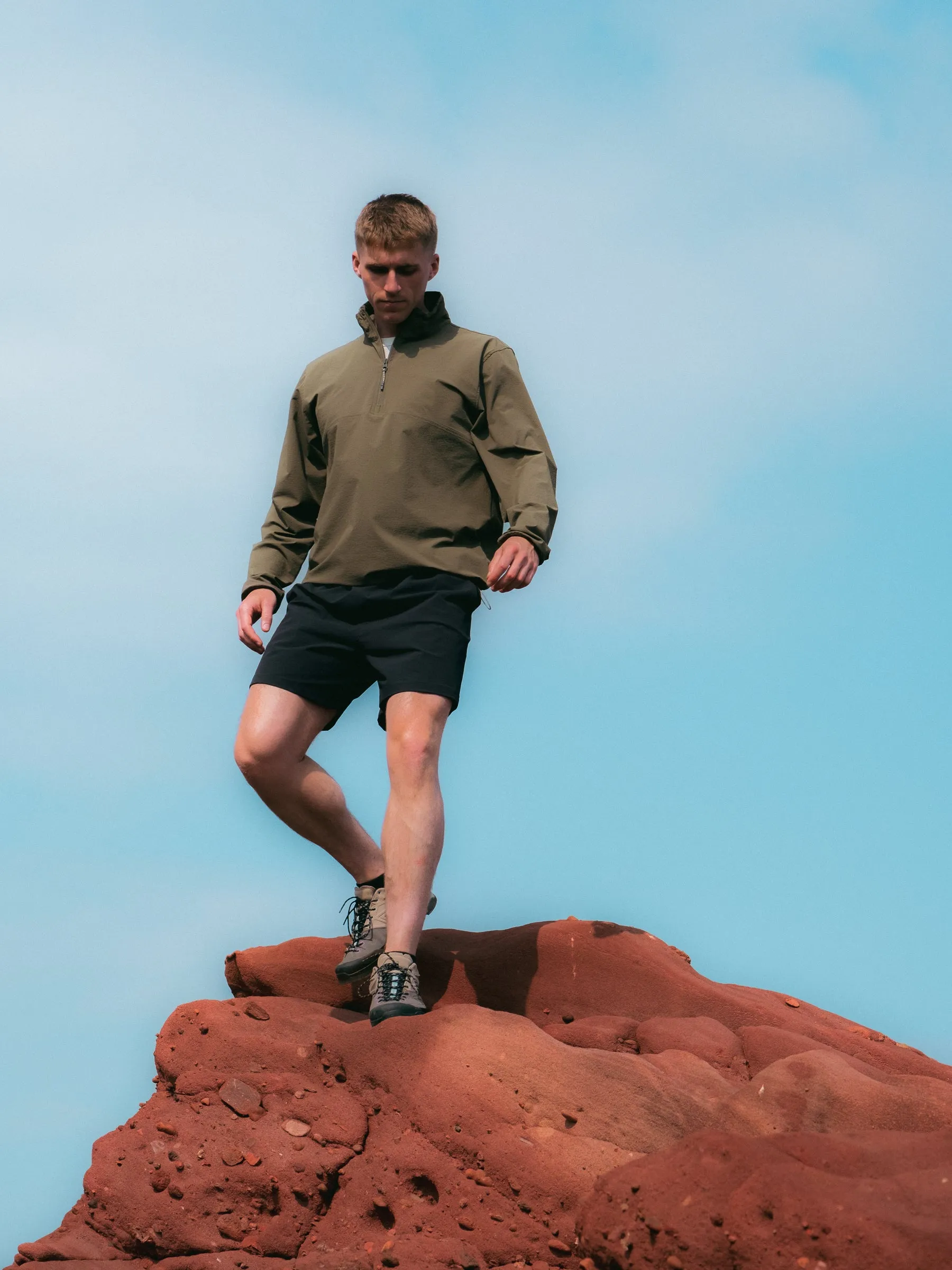 Aberfeldy Windbreaker in Olive CORDURA® Stretch Ripstop sold by Kestin product image thumbnail 2