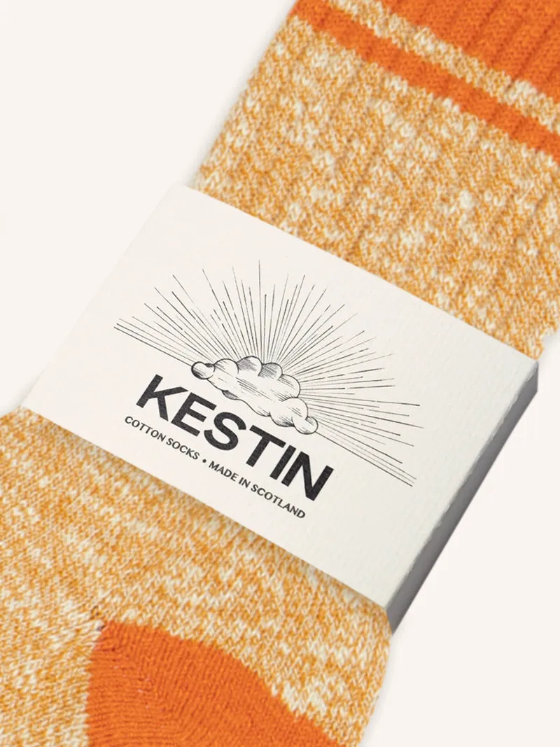 Elgin Cotton Sock in Rust Marl / Tangerine sold by Kestin product image thumbnail 2