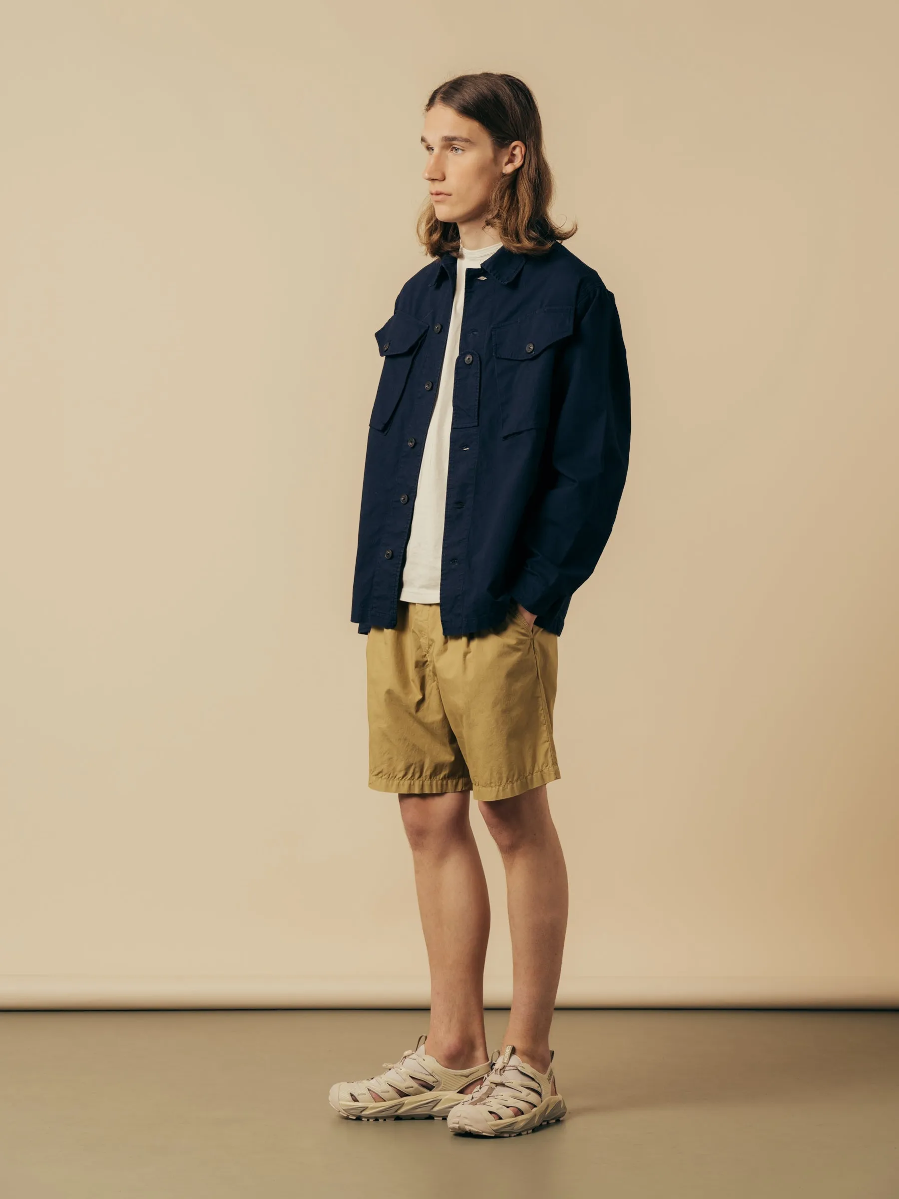 Mhor Short in American Tan Cotton Poplin sold by Kestin product image thumbnail 3