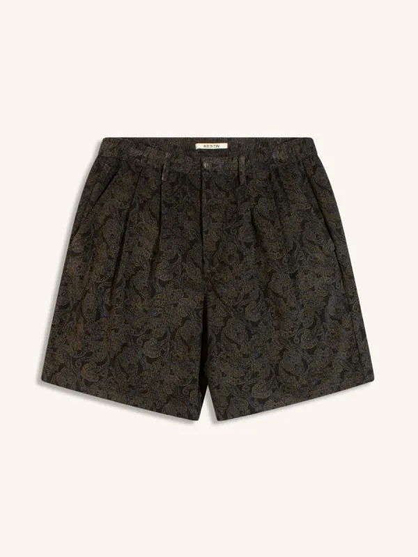 Mhor Short in Ink Japanese Paisley made by Kestin