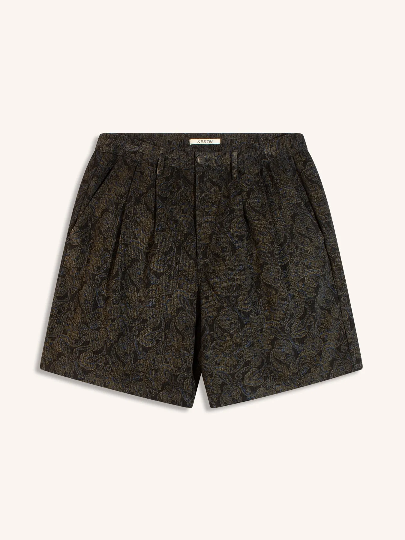 Mhor Short in Ink Japanese Paisley sold by Kestin