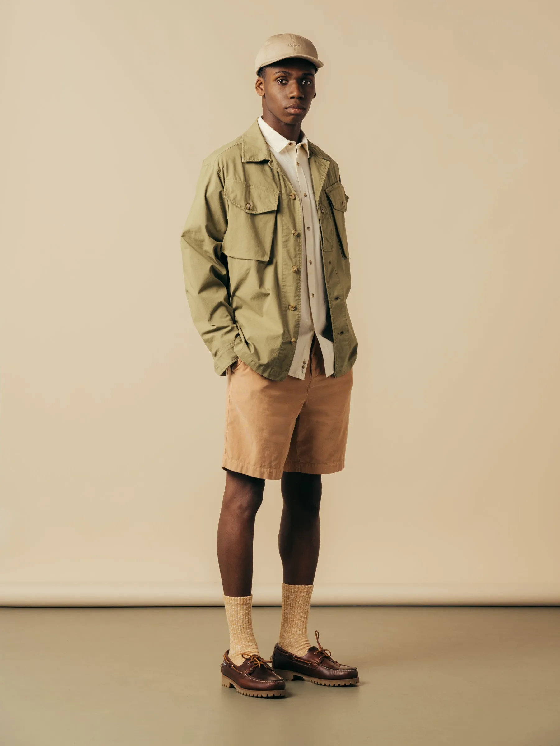 Inverness Short in Terracotta Needle Cord sold by Kestin product image thumbnail 3