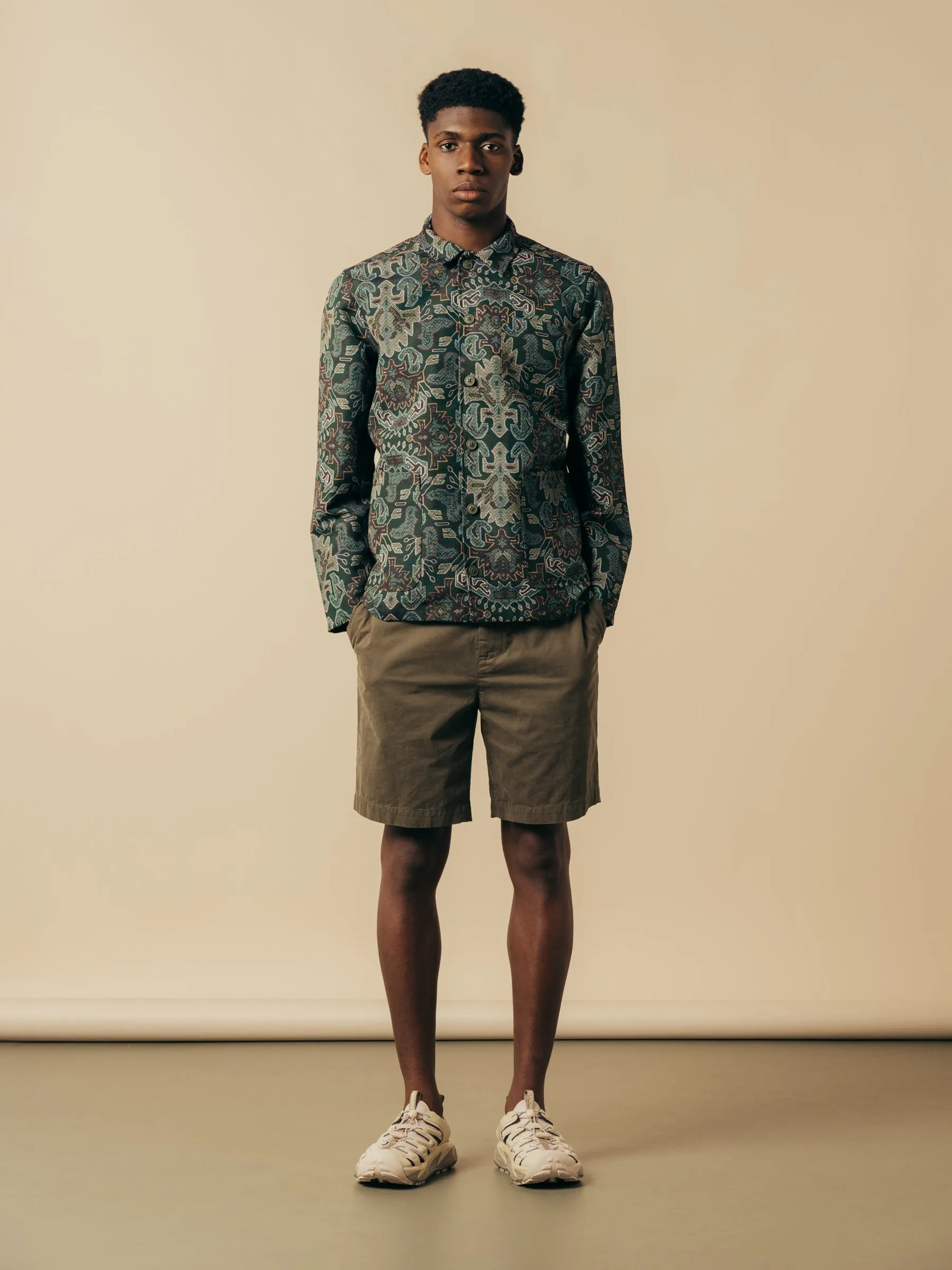 Inverness Short in Olive Cotton Twill sold by Kestin product image thumbnail 2