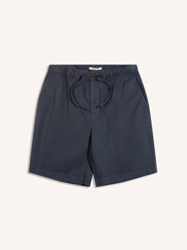 Inverness Short in Navy Cotton Twill sold by Kestin