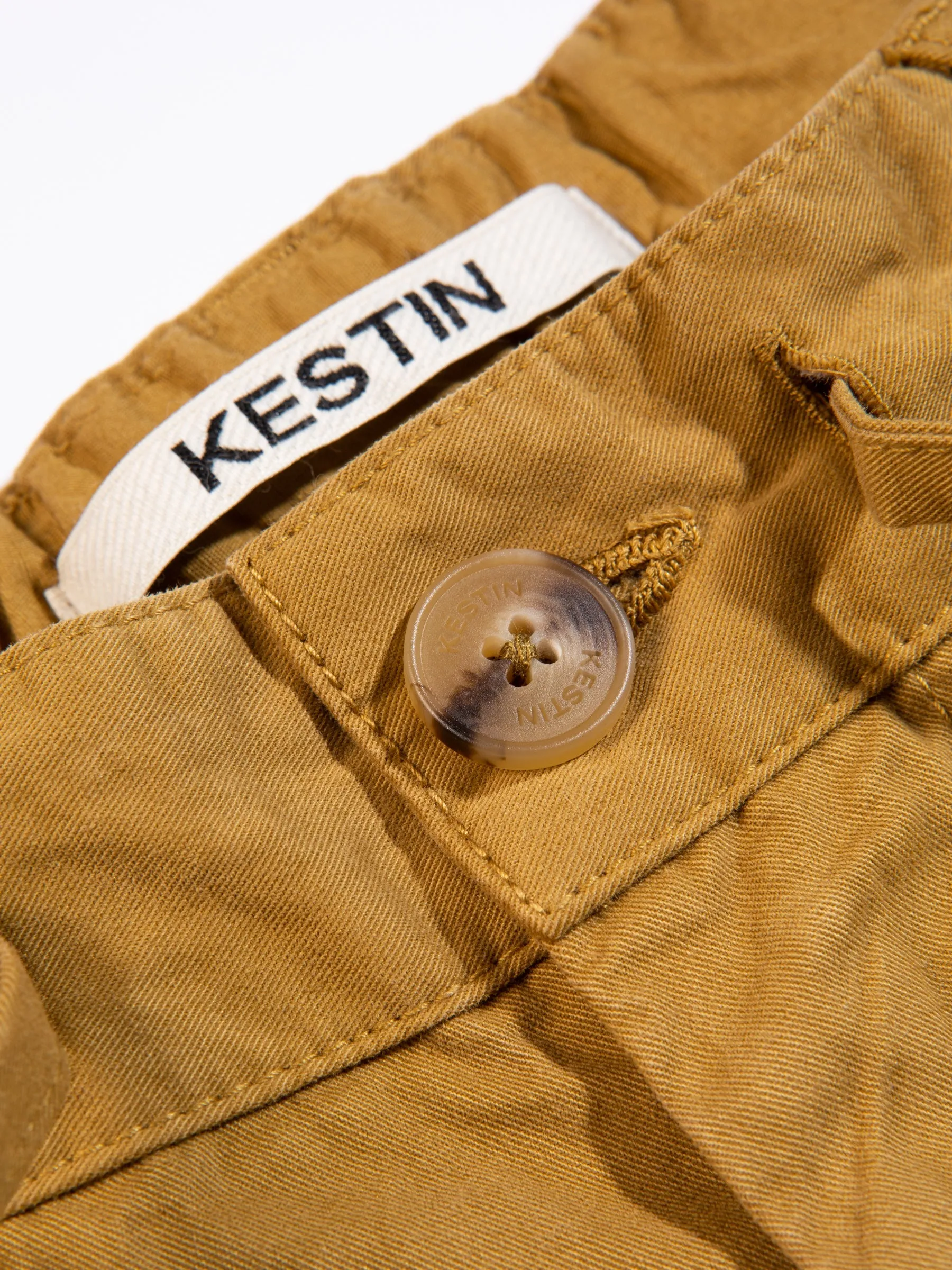 Inverness Short in American Tan Cotton Twill sold by Kestin product image thumbnail 3