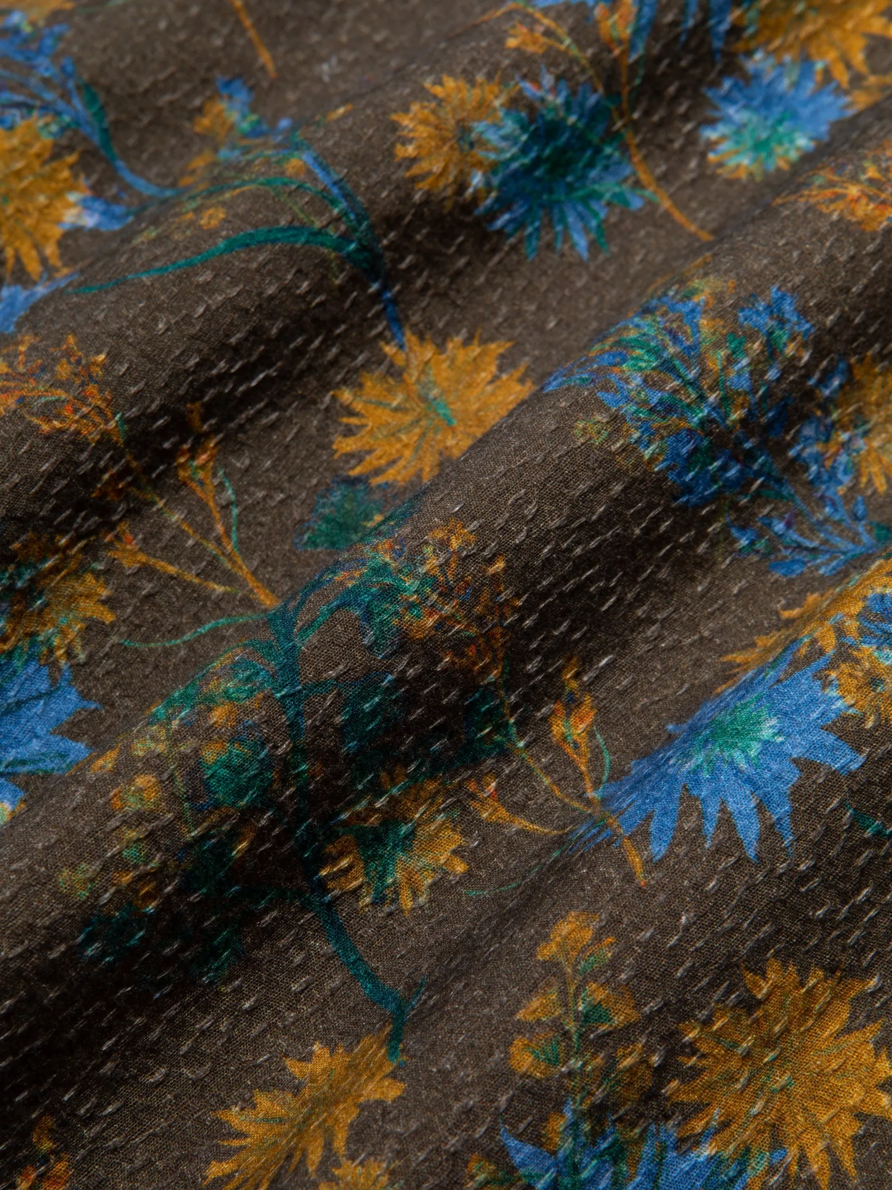 Crammond Shirt in Olive Thistle Print sold by Kestin product image thumbnail 5