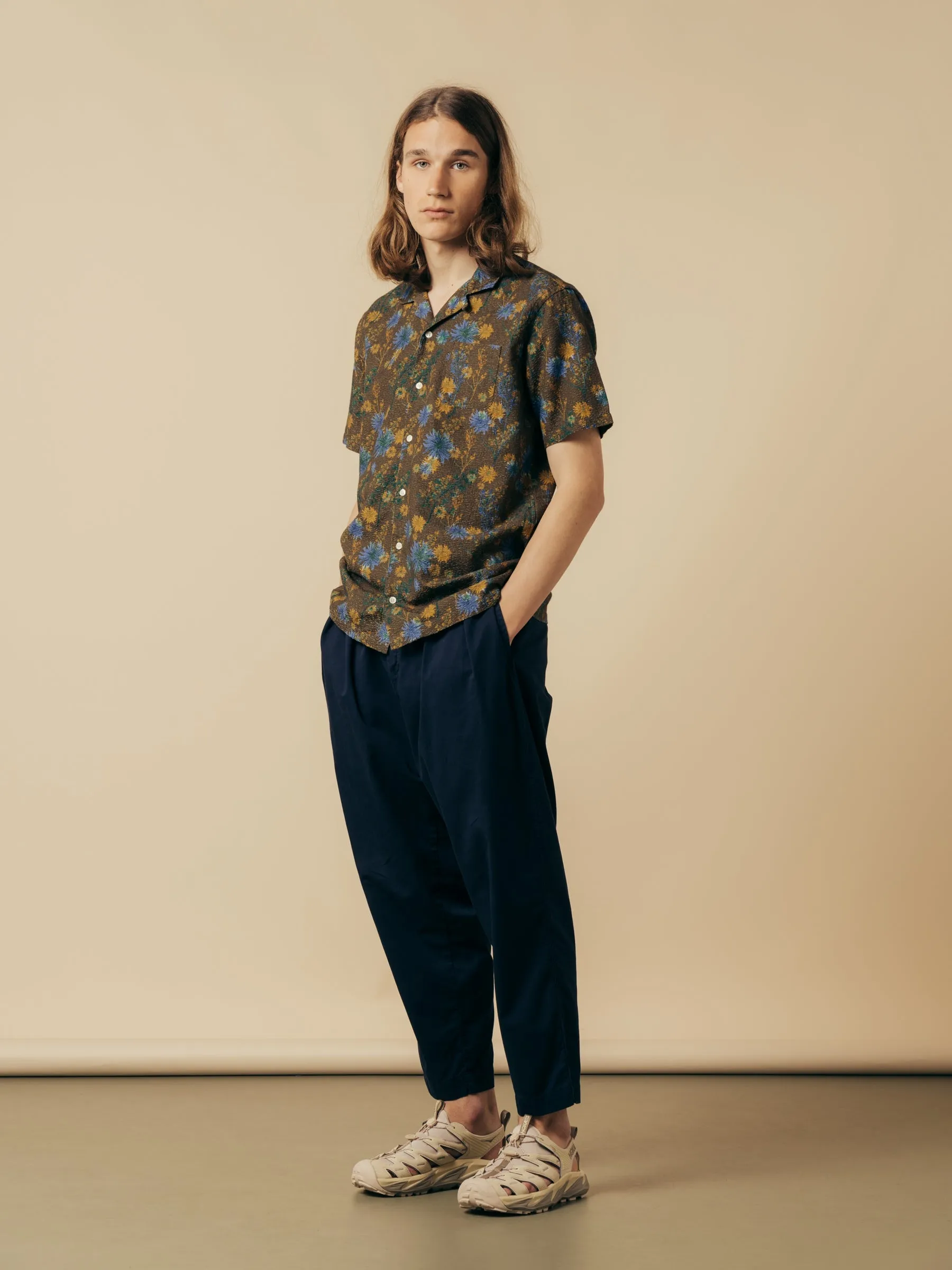 Crammond Shirt in Olive Thistle Print sold by Kestin product image thumbnail 2