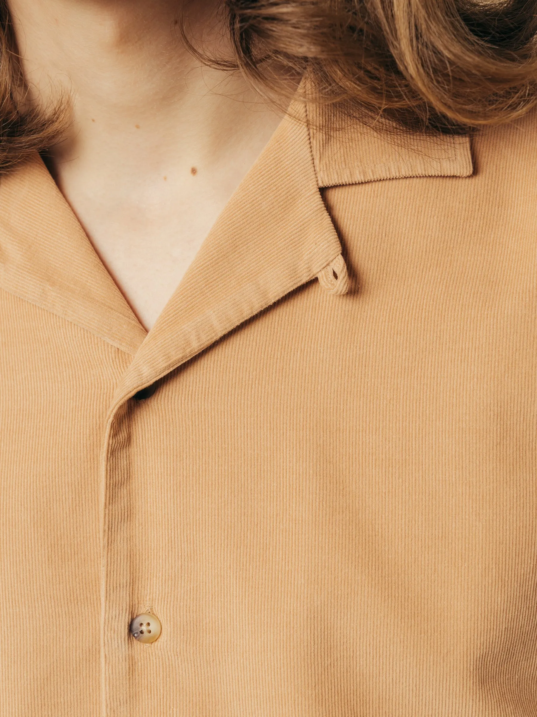 Tain Shirt in Terracotta Organic Fine Cord sold by Kestin product image thumbnail 3