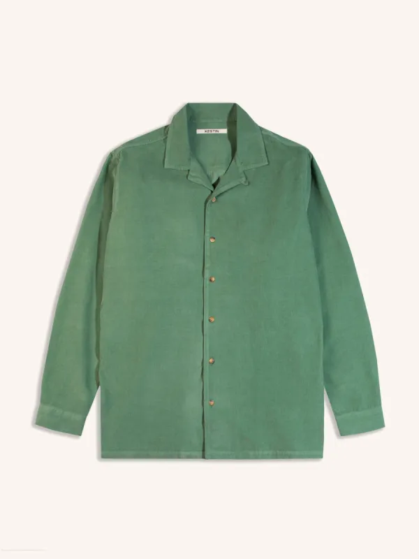 Tain Shirt in Fern Organic Fine Cord sold by Kestin