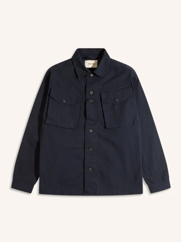 Redford Jacket in Navy Cotton Ripstop sold by Kestin