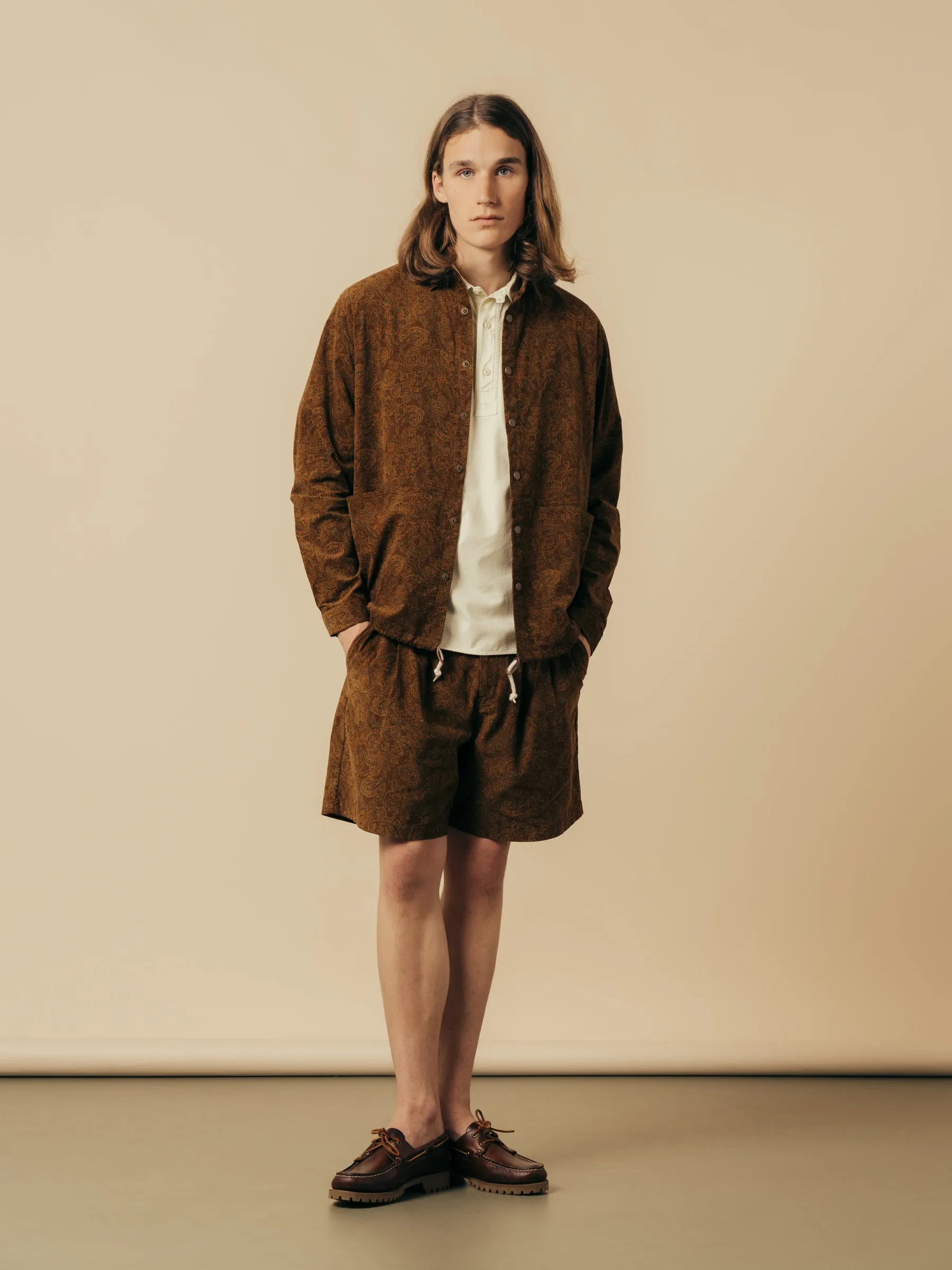 Armadale Coach Jacket in Rust Japanese Paisley sold by Kestin product image thumbnail 2