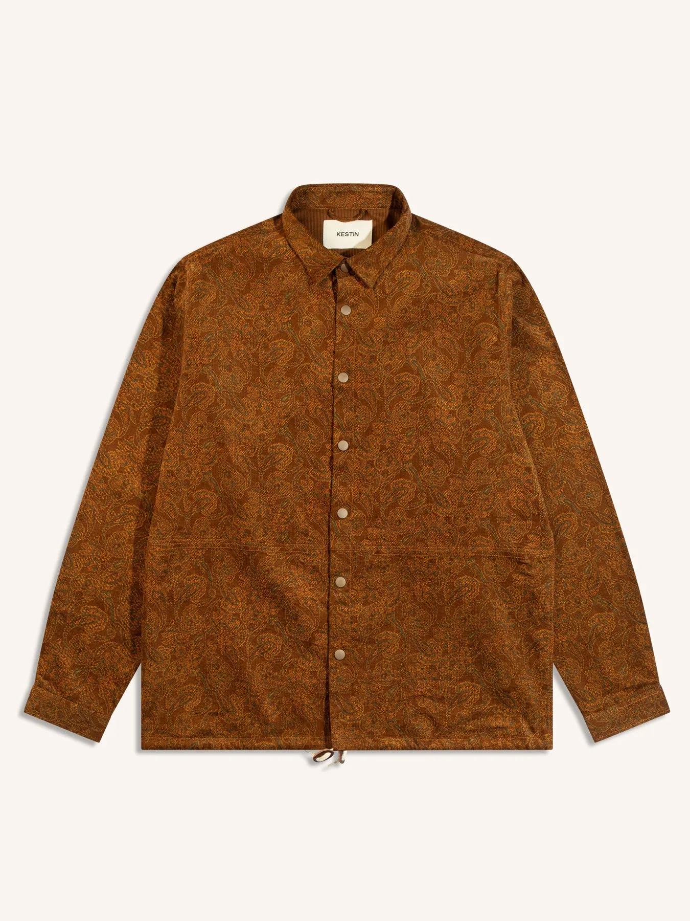 Armadale Coach Jacket in Rust Japanese Paisley sold by Kestin