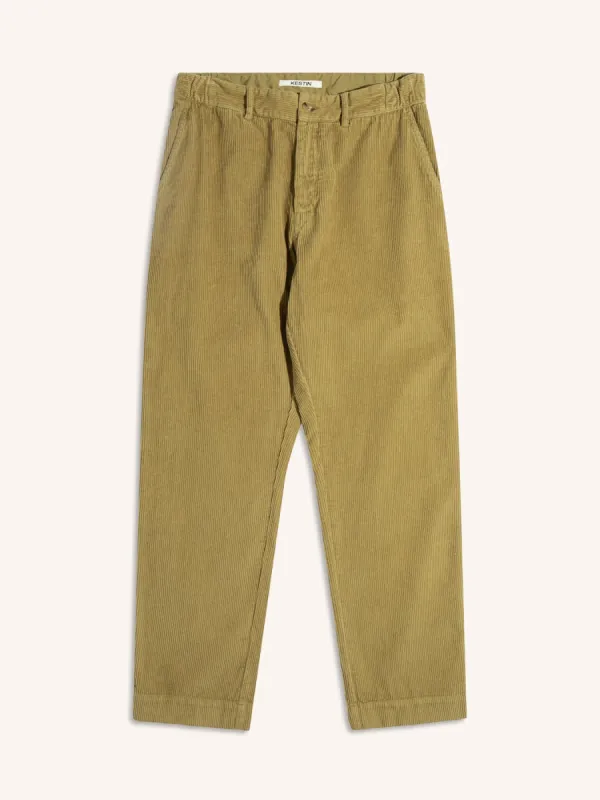 Aberlour Pant in Light Military Corduroy sold by Kestin