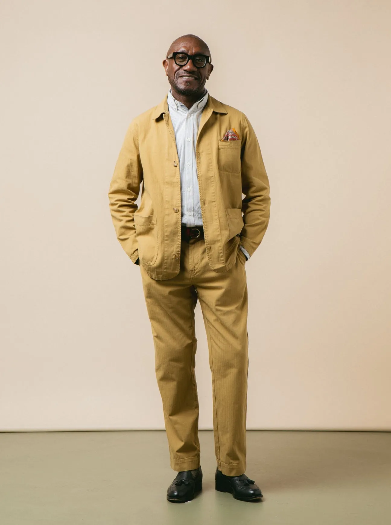 Aberlour Pant in American Tan Herringbone sold by Kestin product image thumbnail 2