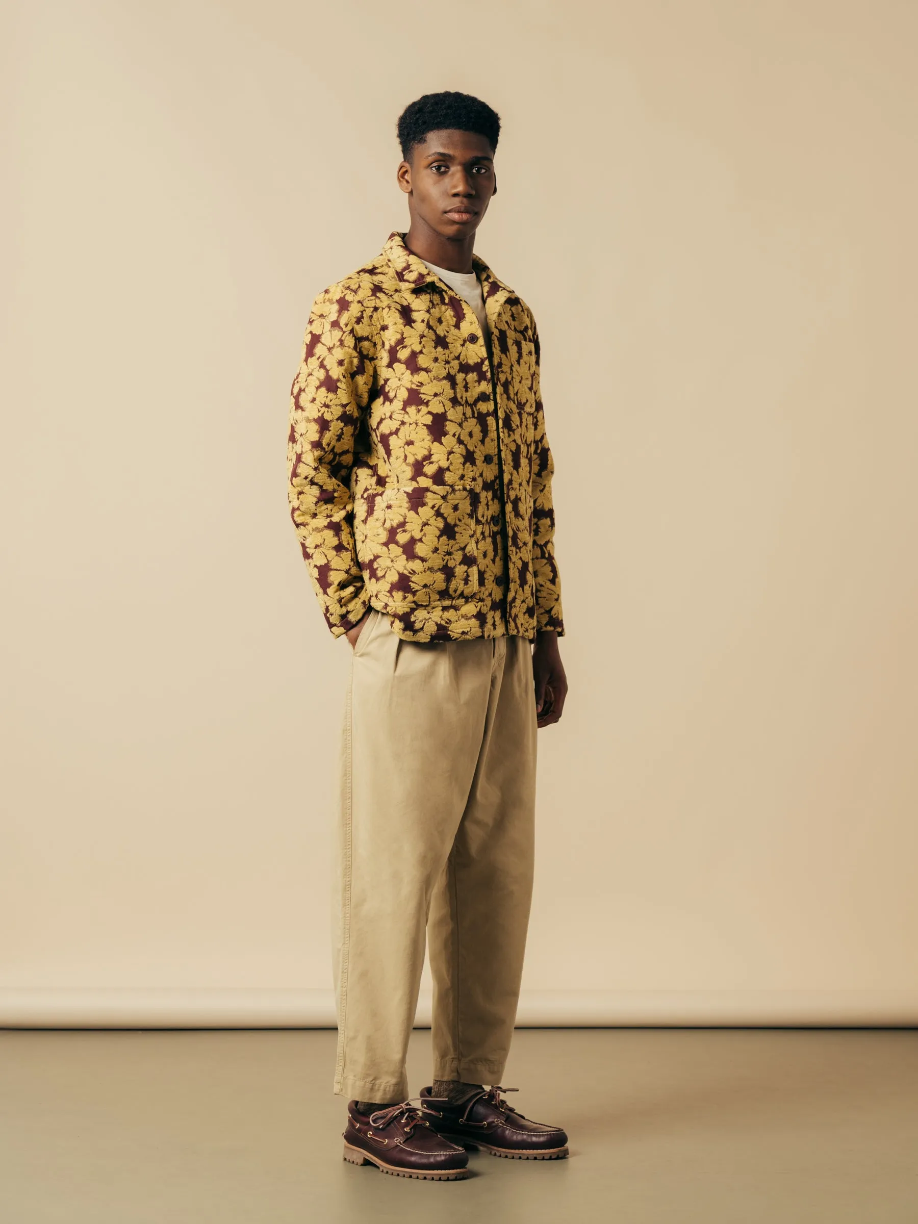 Ormiston Jacket In Japanese Mustard Jacquard sold by Kestin product image thumbnail 2