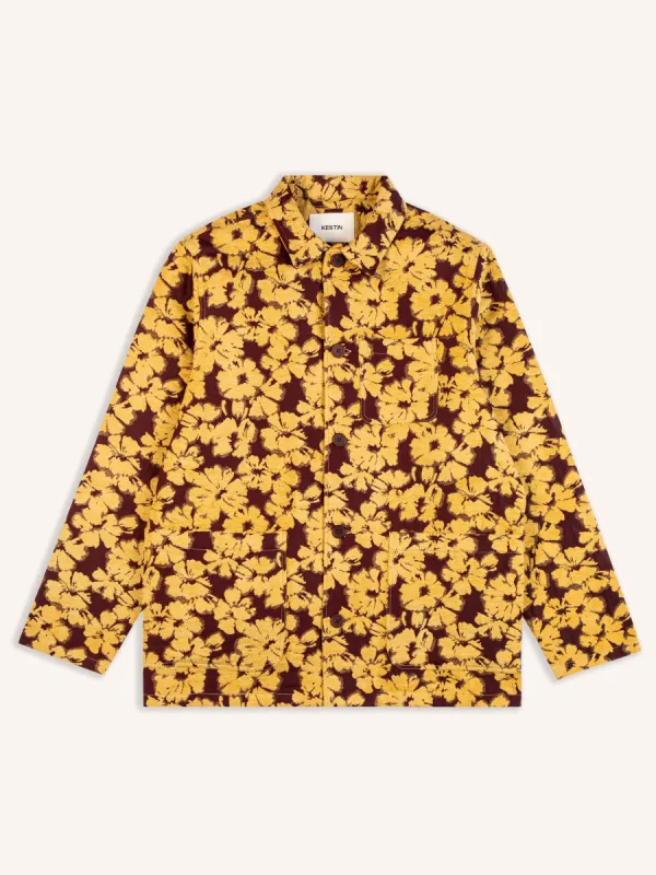 Ormiston Jacket In Japanese Mustard Jacquard sold by Kestin