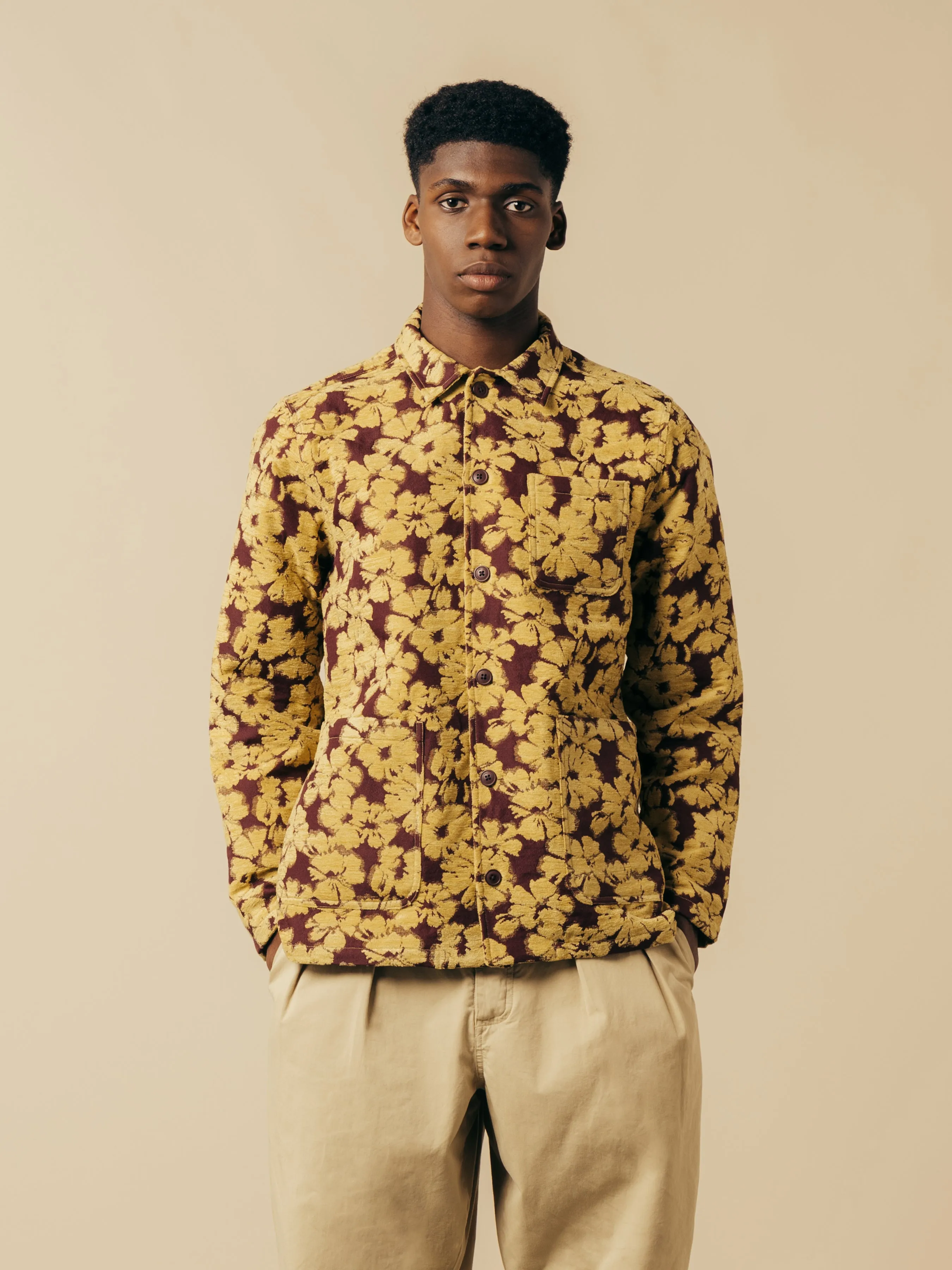 Ormiston Jacket In Japanese Mustard Jacquard sold by Kestin product image thumbnail 5