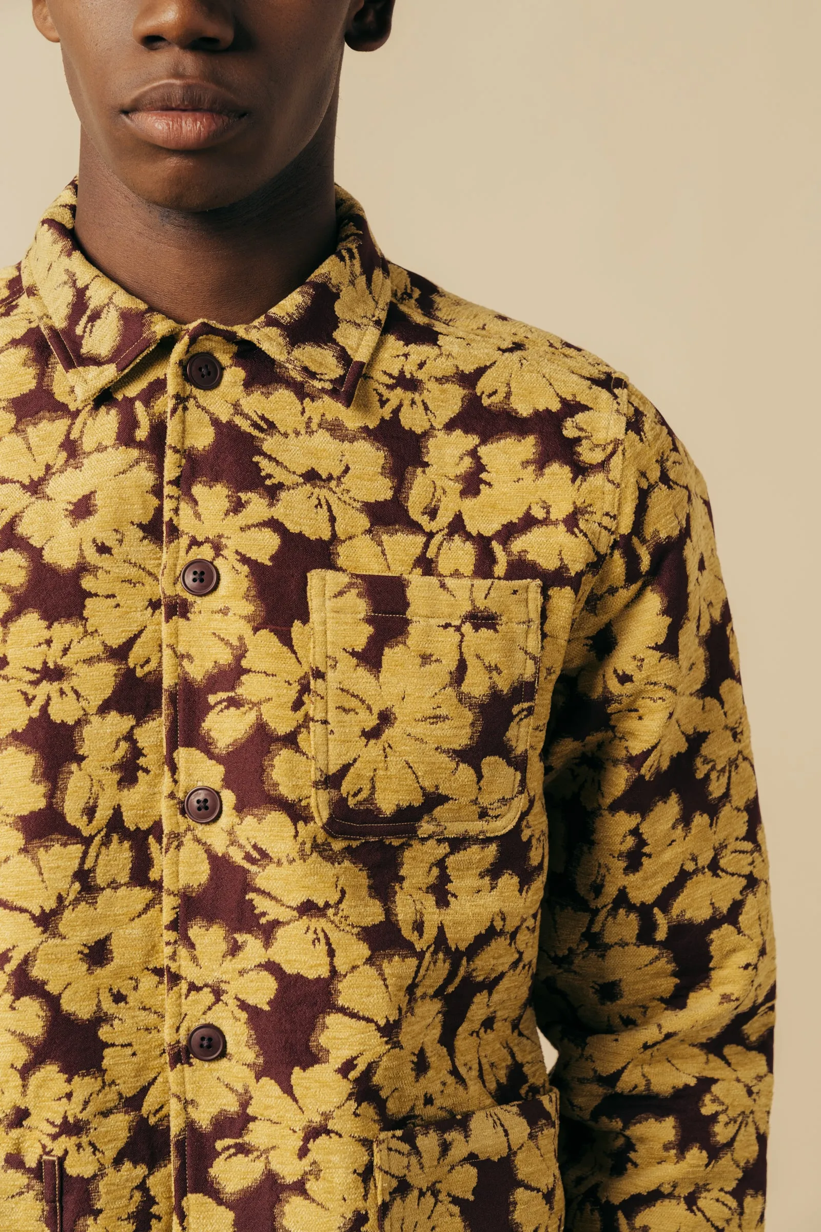 Ormiston Jacket In Japanese Mustard Jacquard sold by Kestin product image thumbnail 4