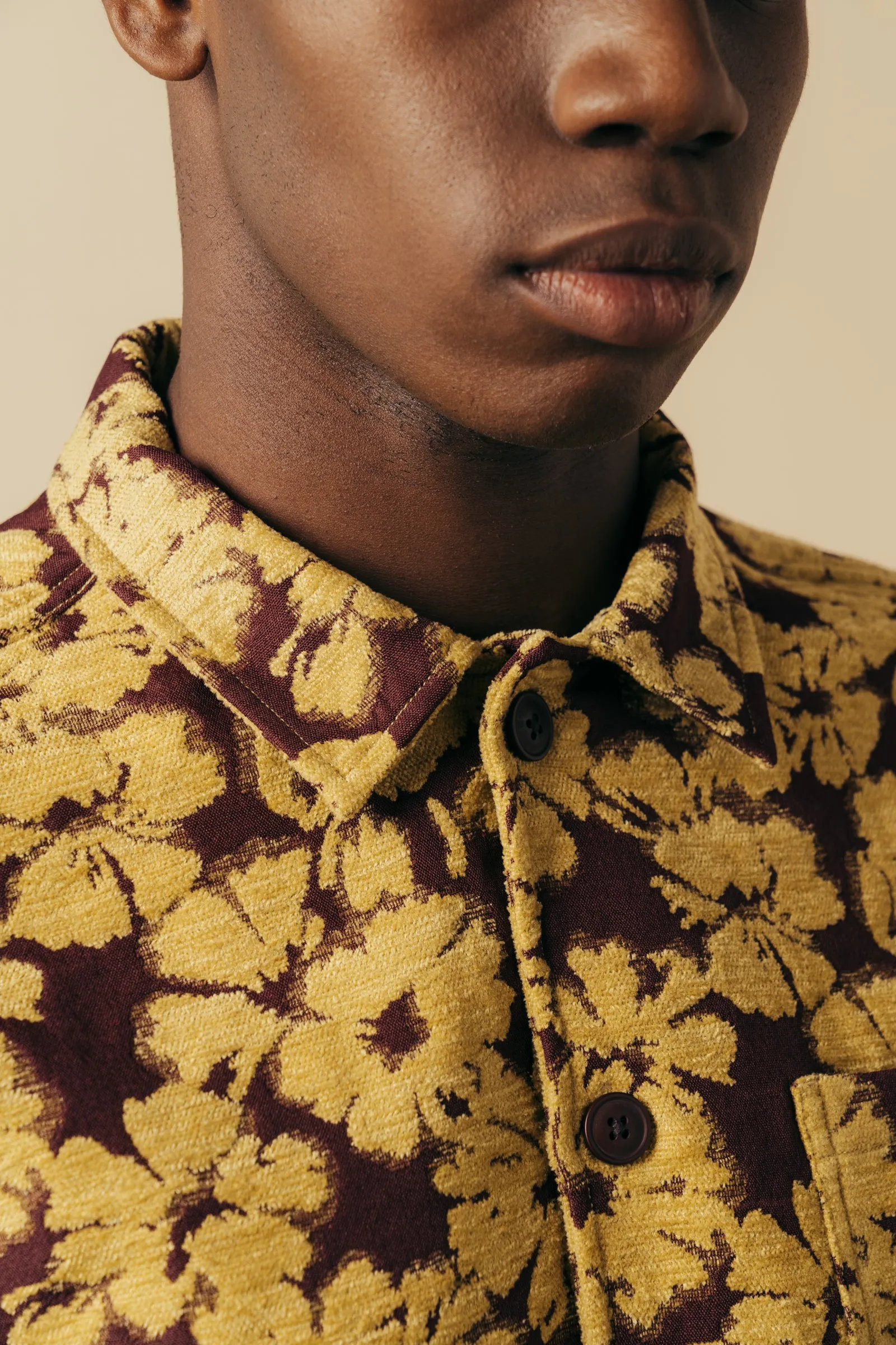 Ormiston Jacket In Japanese Mustard Jacquard sold by Kestin product image thumbnail 3