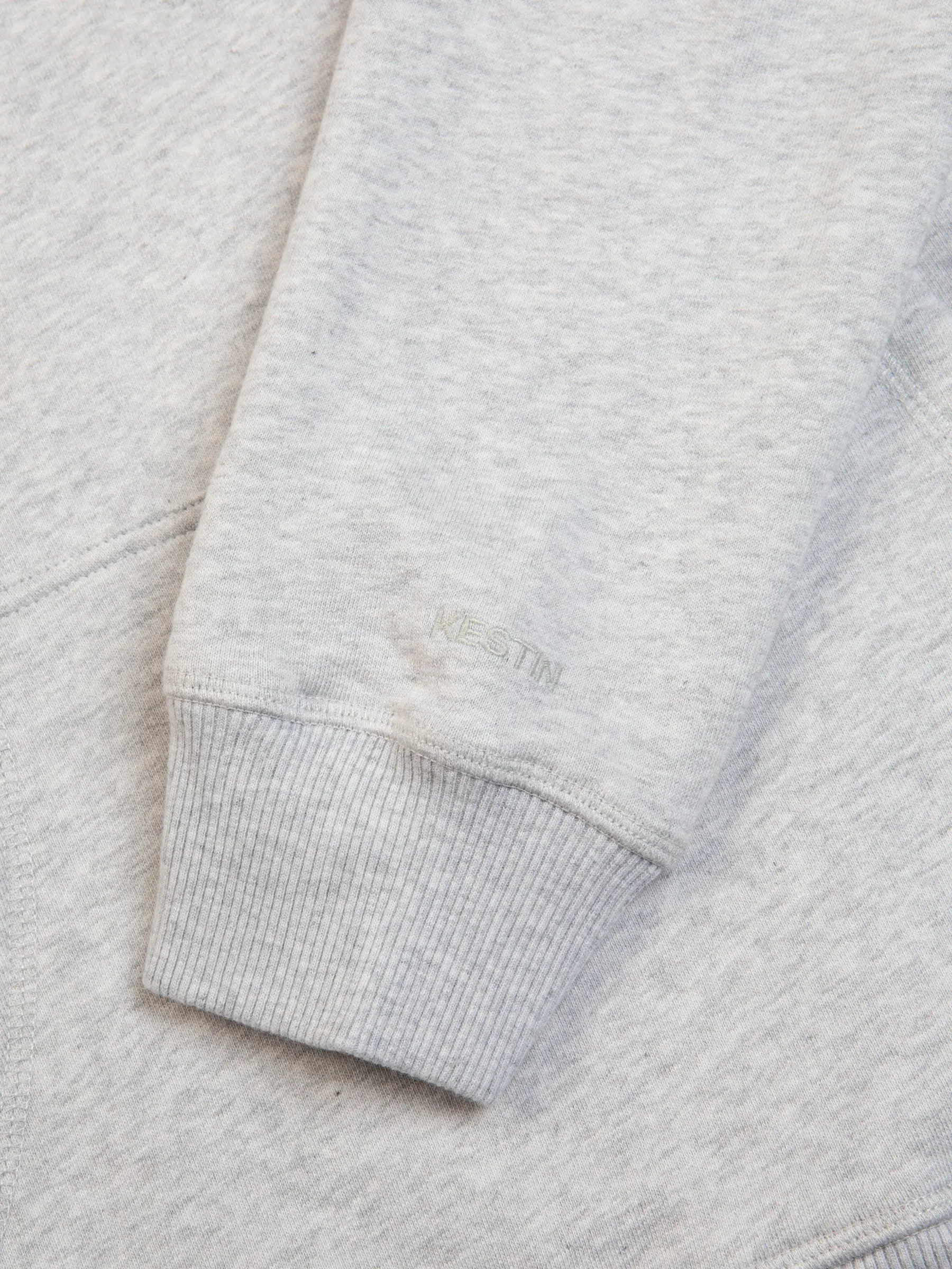 St Andrews Hoodie in Grey Marl Fleeceback sold by Kestin product image thumbnail 4
