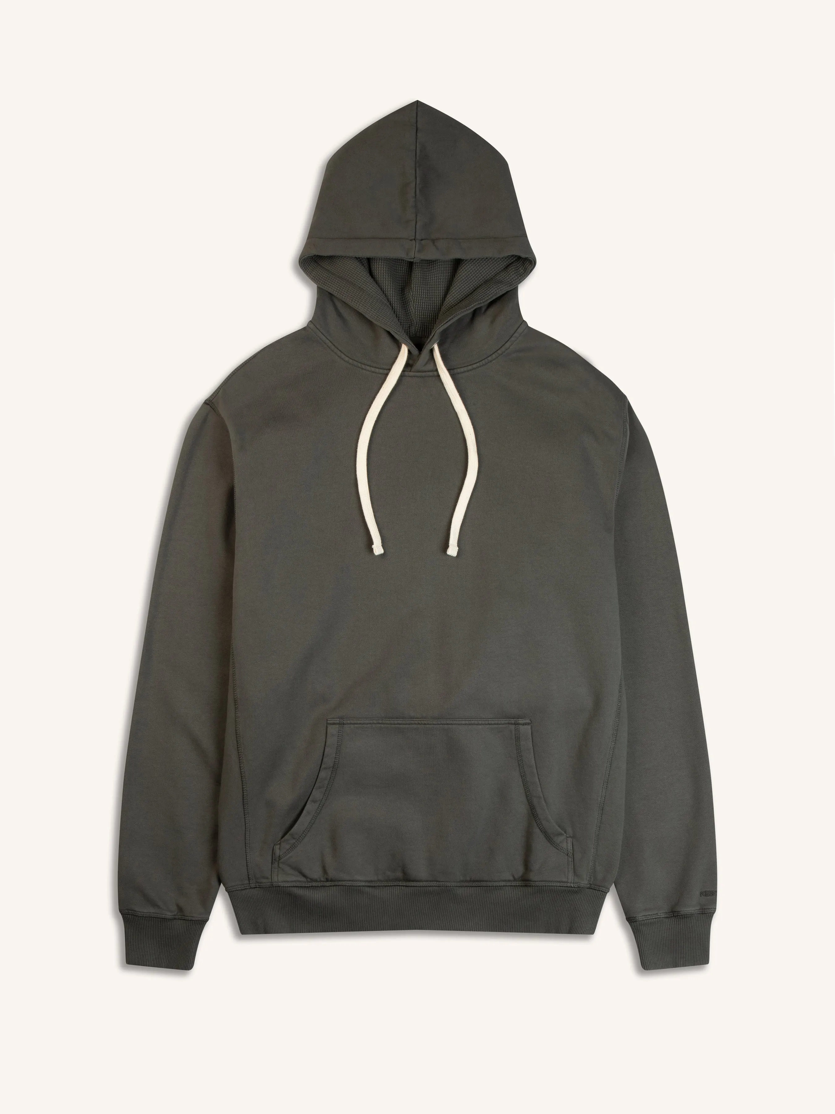 St Andrews Hoodie in Charcoal Fleeceback sold by Kestin