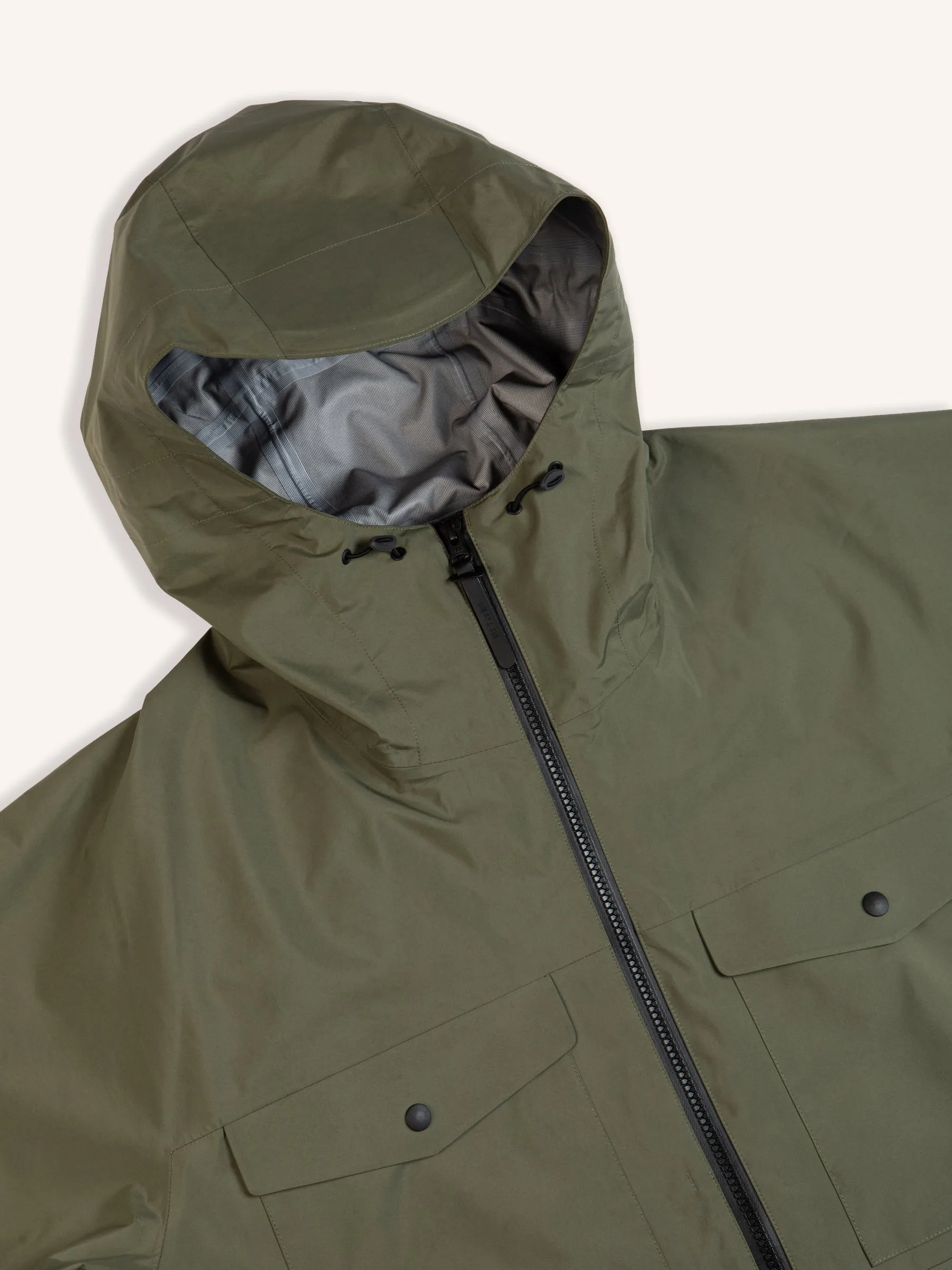 Dunkeld Shell Jacket in Olive 3L Waterproof sold by Kestin product image thumbnail 3