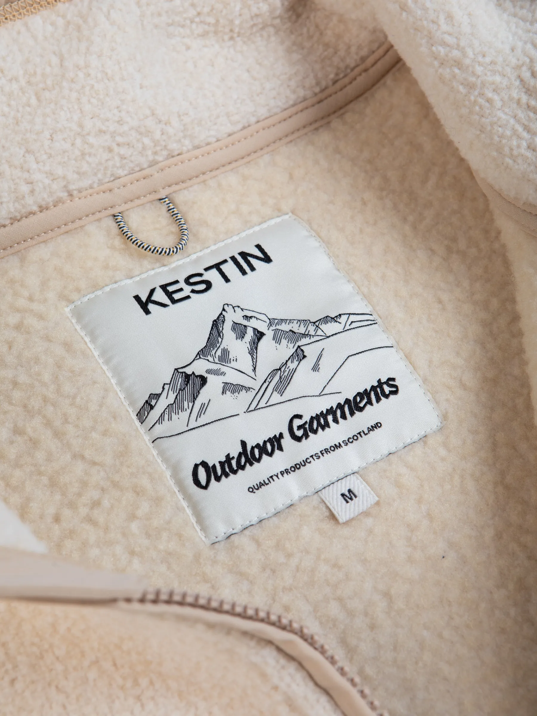 Glenmore Fleece Vest in Recycled Ecru Marl sold by Kestin product image thumbnail 3