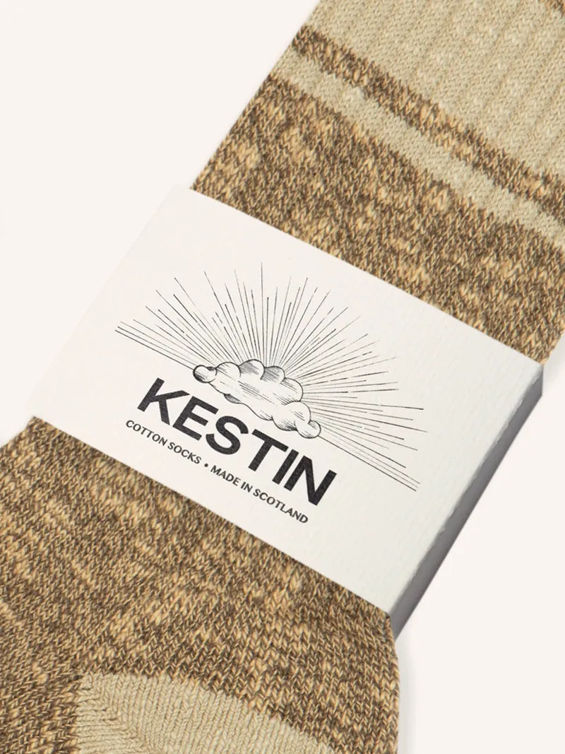 Elgin Cotton Sock in Tan Marl / Stone sold by Kestin product image thumbnail 2