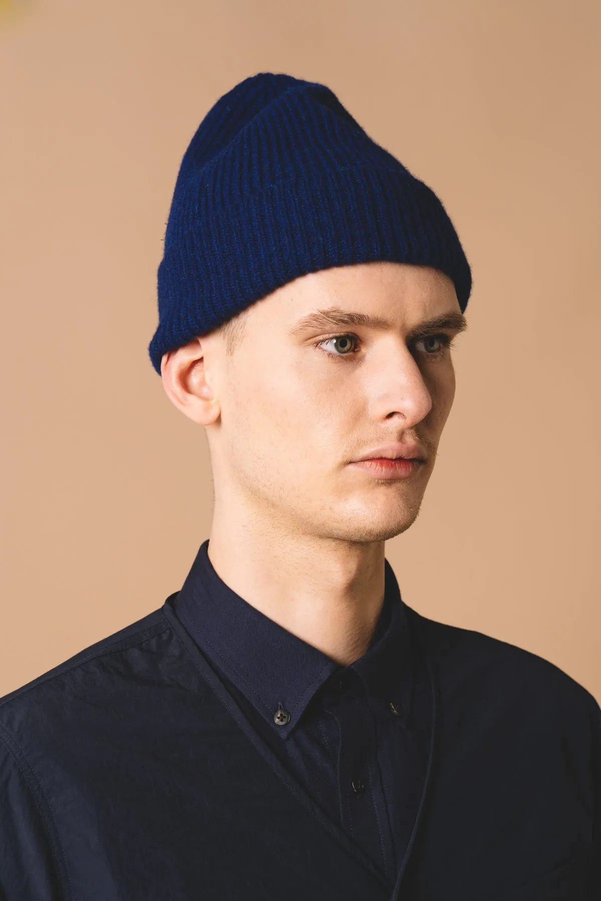 Spey Beanie in Royal Blue Lambswool sold by Kestin product image thumbnail 2
