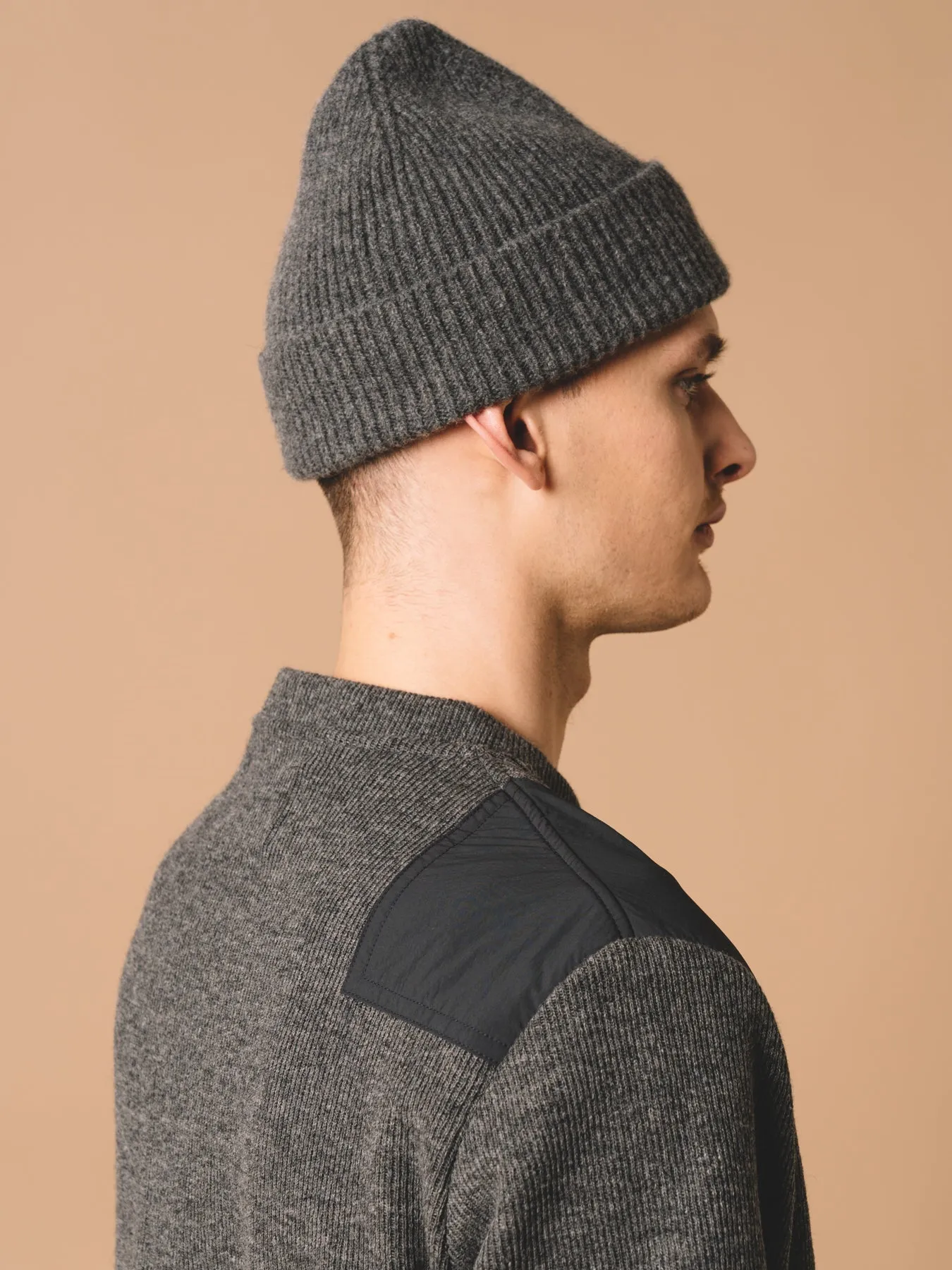 Spey Beanie in Charcoal Lambswool sold by Kestin product image thumbnail 2