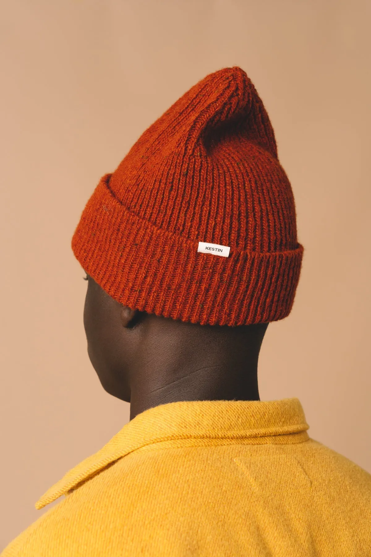 Kilpatrick Beanie in Rust Merino Wool sold by Kestin product image thumbnail 3
