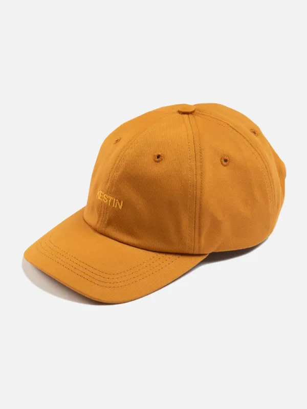 Logo Cap in Ochre Cotton Twill sold by Kestin