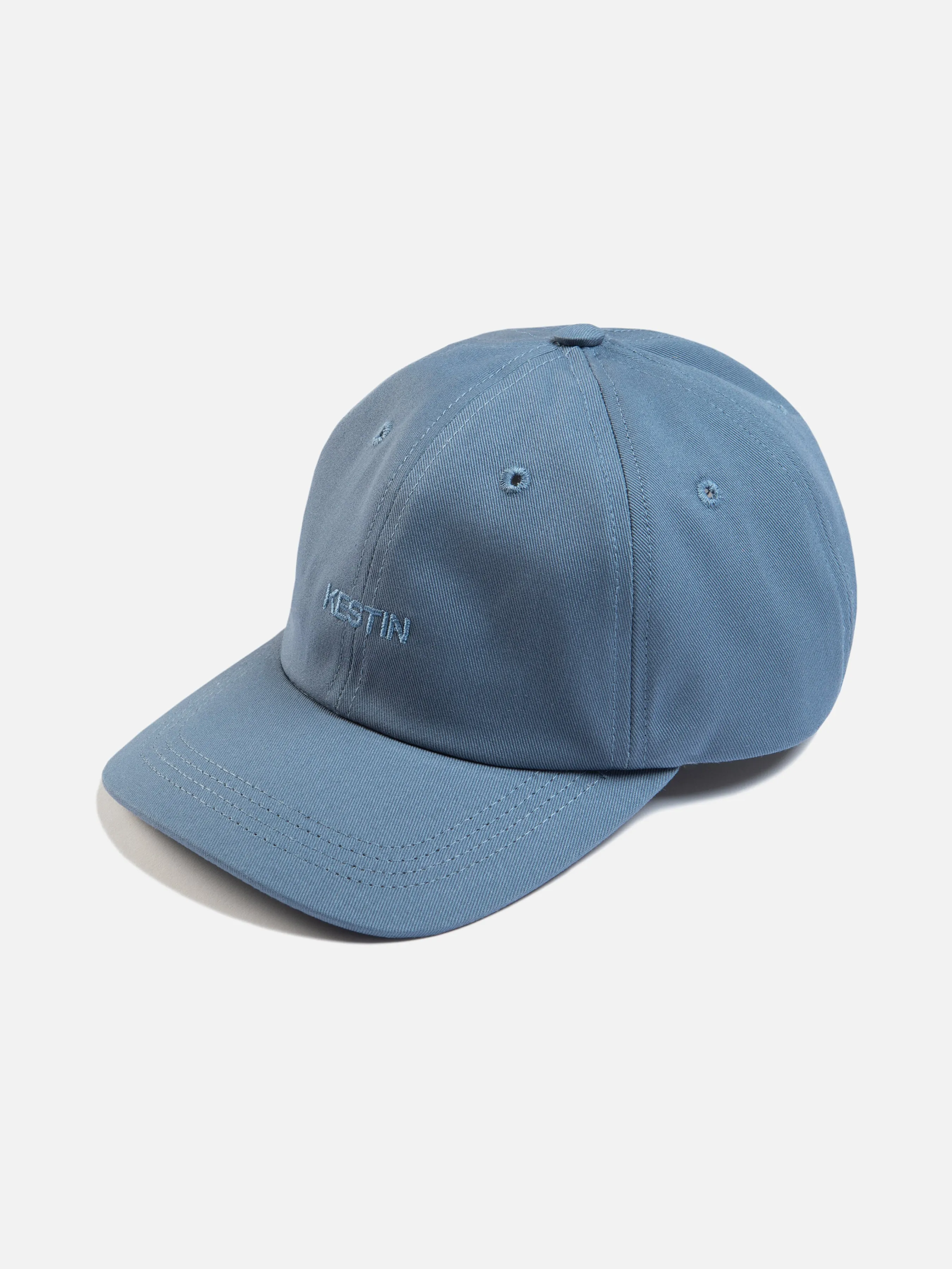 Logo Cap in Blue Cotton Twill sold by Kestin