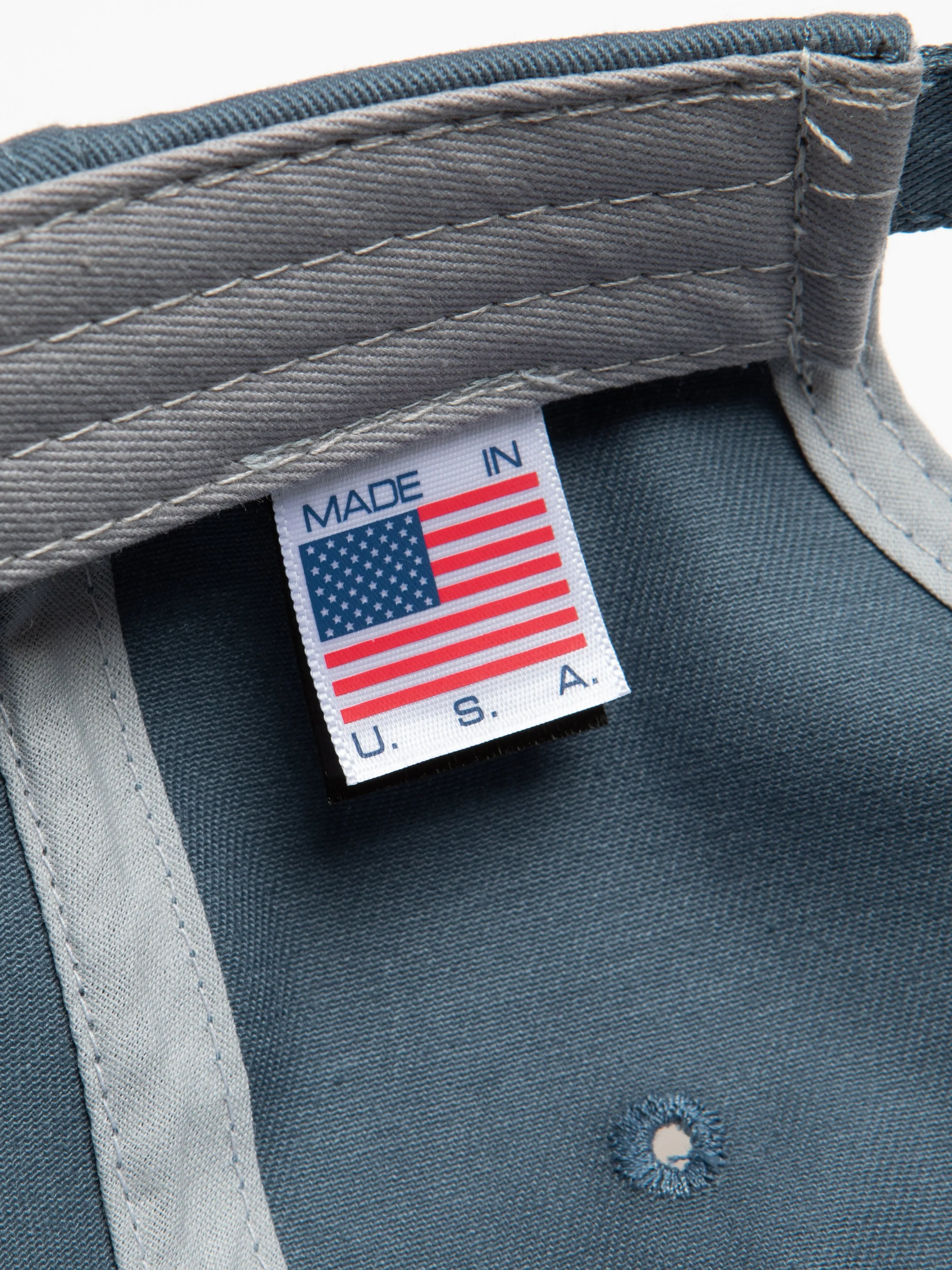 Logo Cap in Blue Cotton Twill sold by Kestin product image thumbnail 5