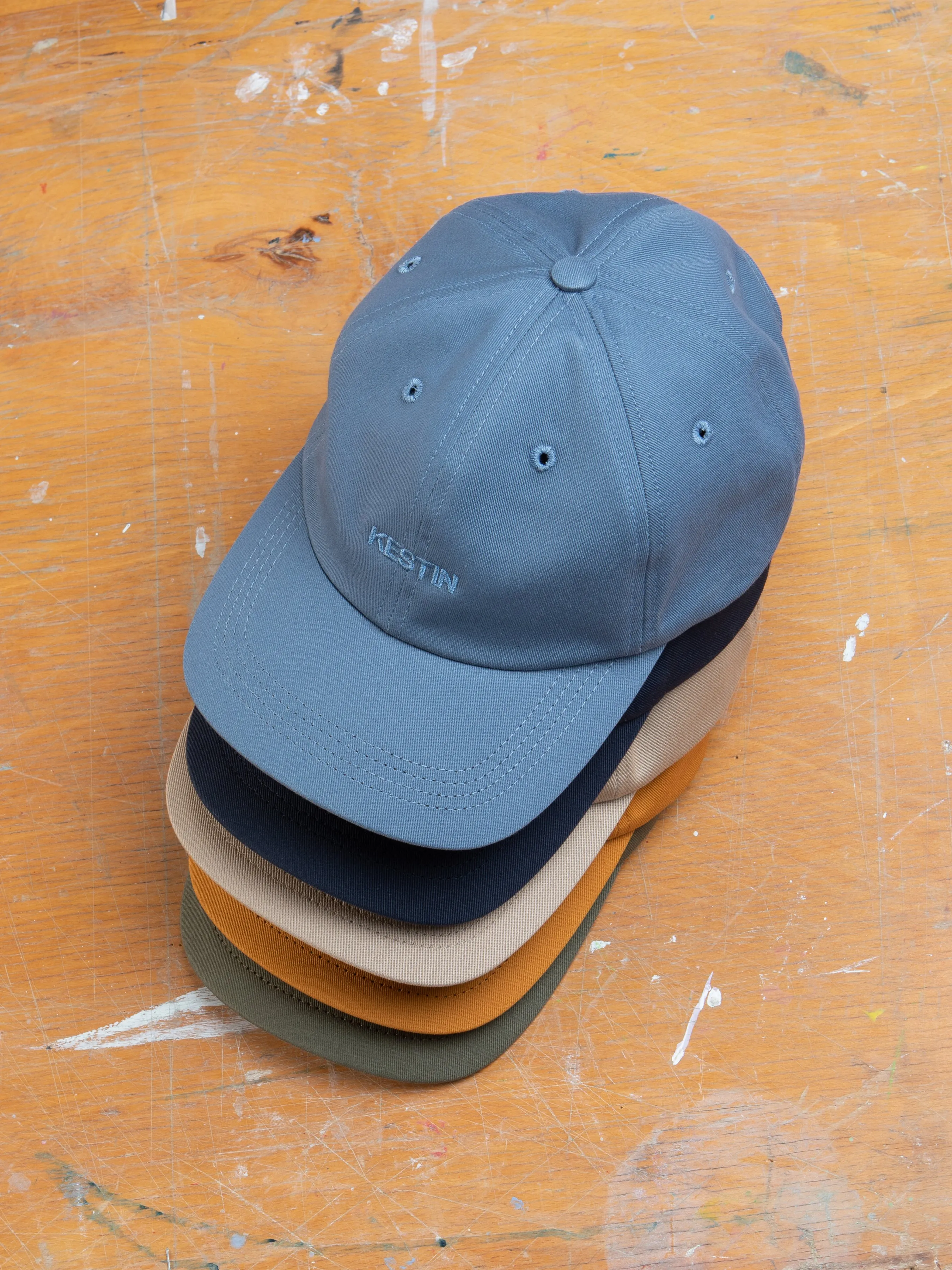 Logo Cap in Blue Cotton Twill sold by Kestin product image thumbnail 2
