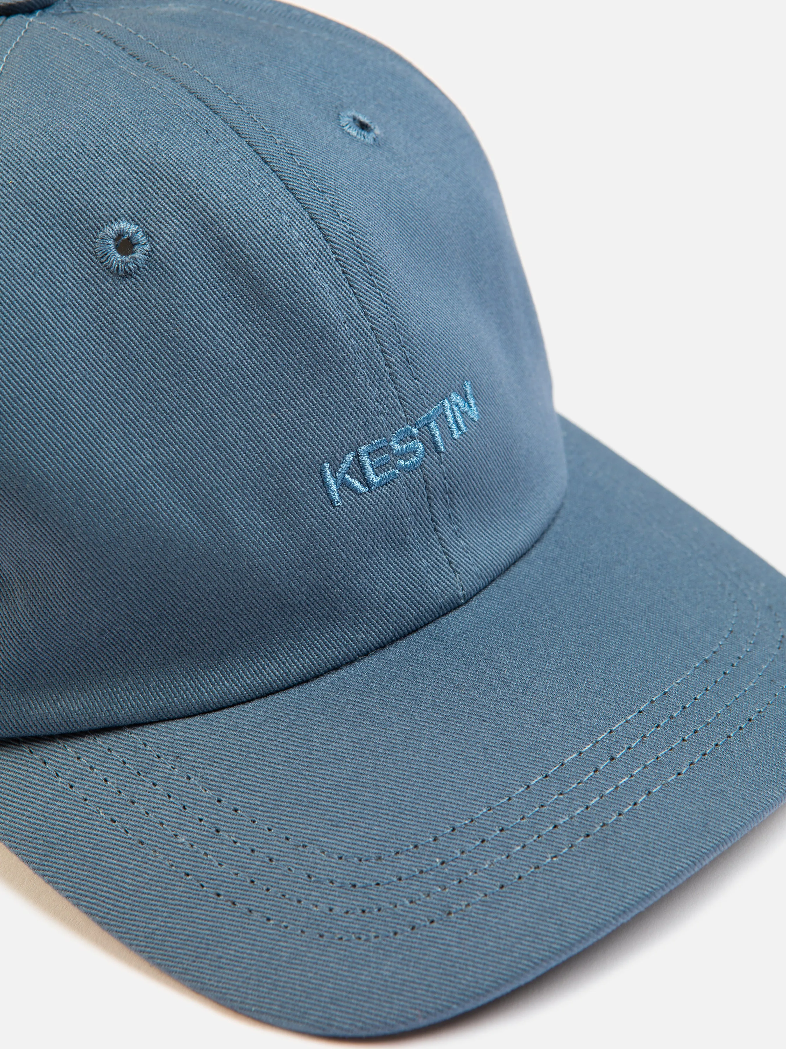 Logo Cap in Blue Cotton Twill sold by Kestin product image thumbnail 3