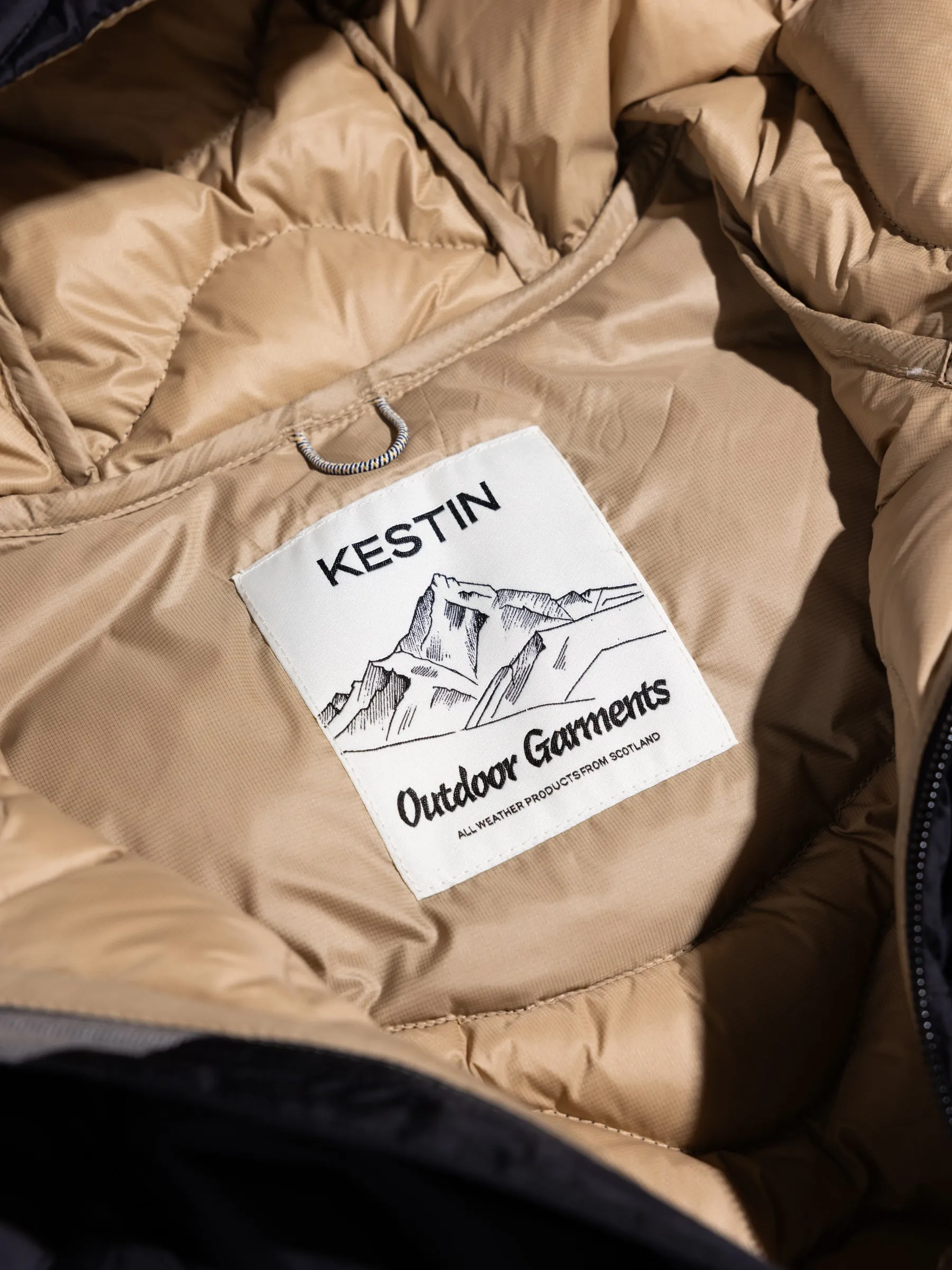 Cuillin Down Jacket in Black Recycled Ripstop sold by Kestin product image thumbnail 3