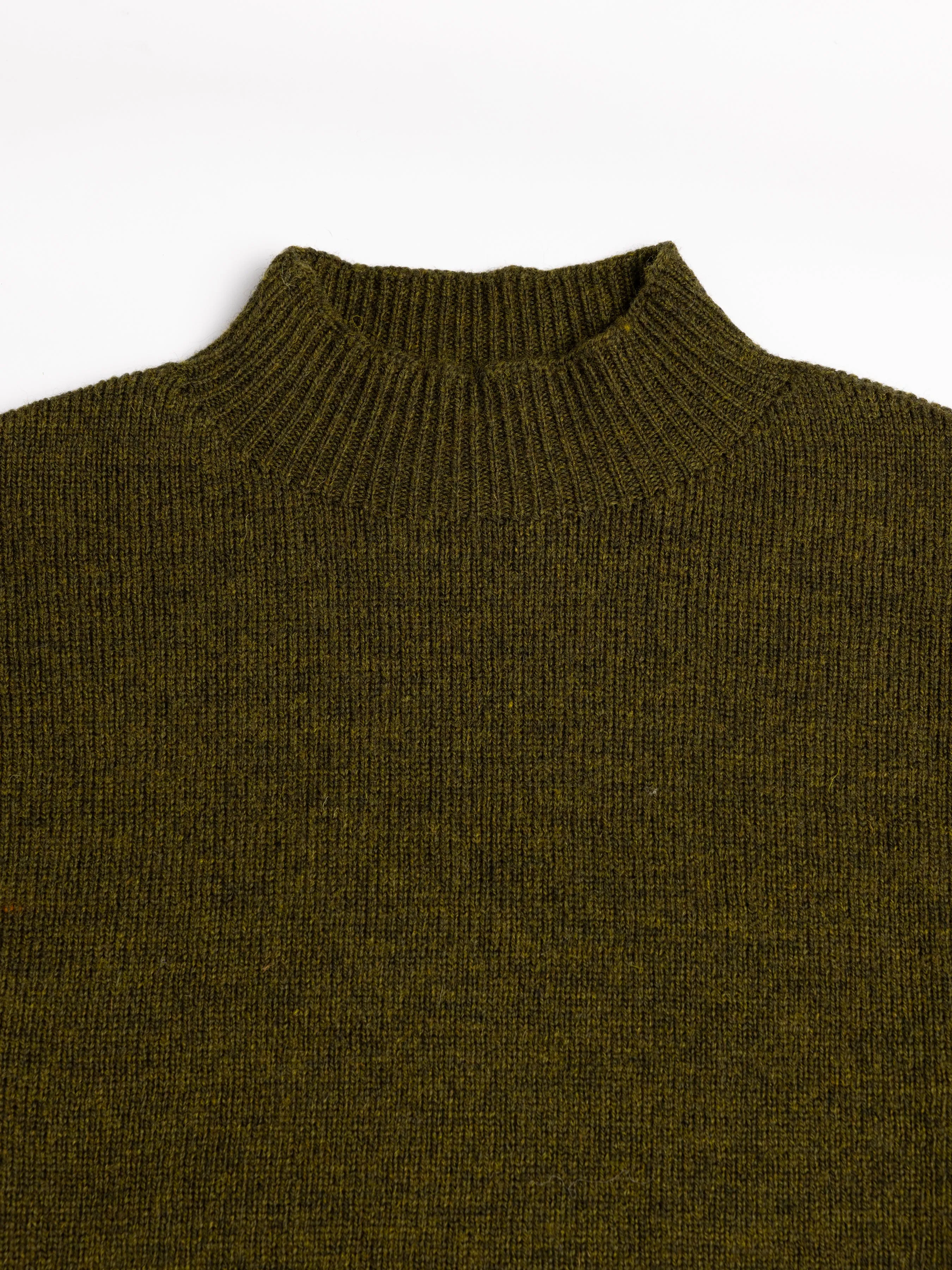 Harris Mock Neck in Dark Pine Merino Wool sold by Kestin product image thumbnail 3